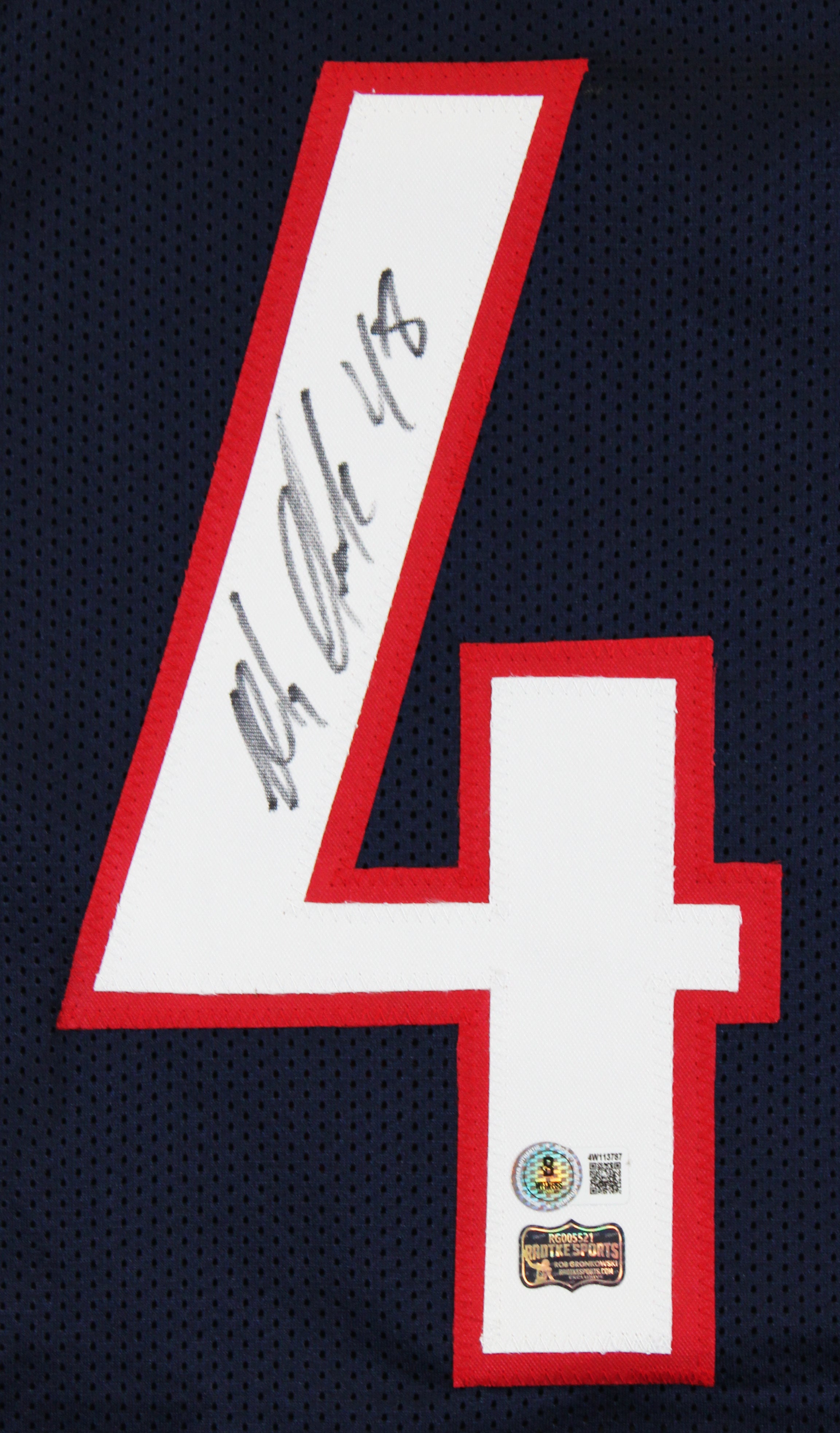 Arizona Rob Gronkowski Authentic Signed Navy Blue Pro Style Jersey BAS Witnessed