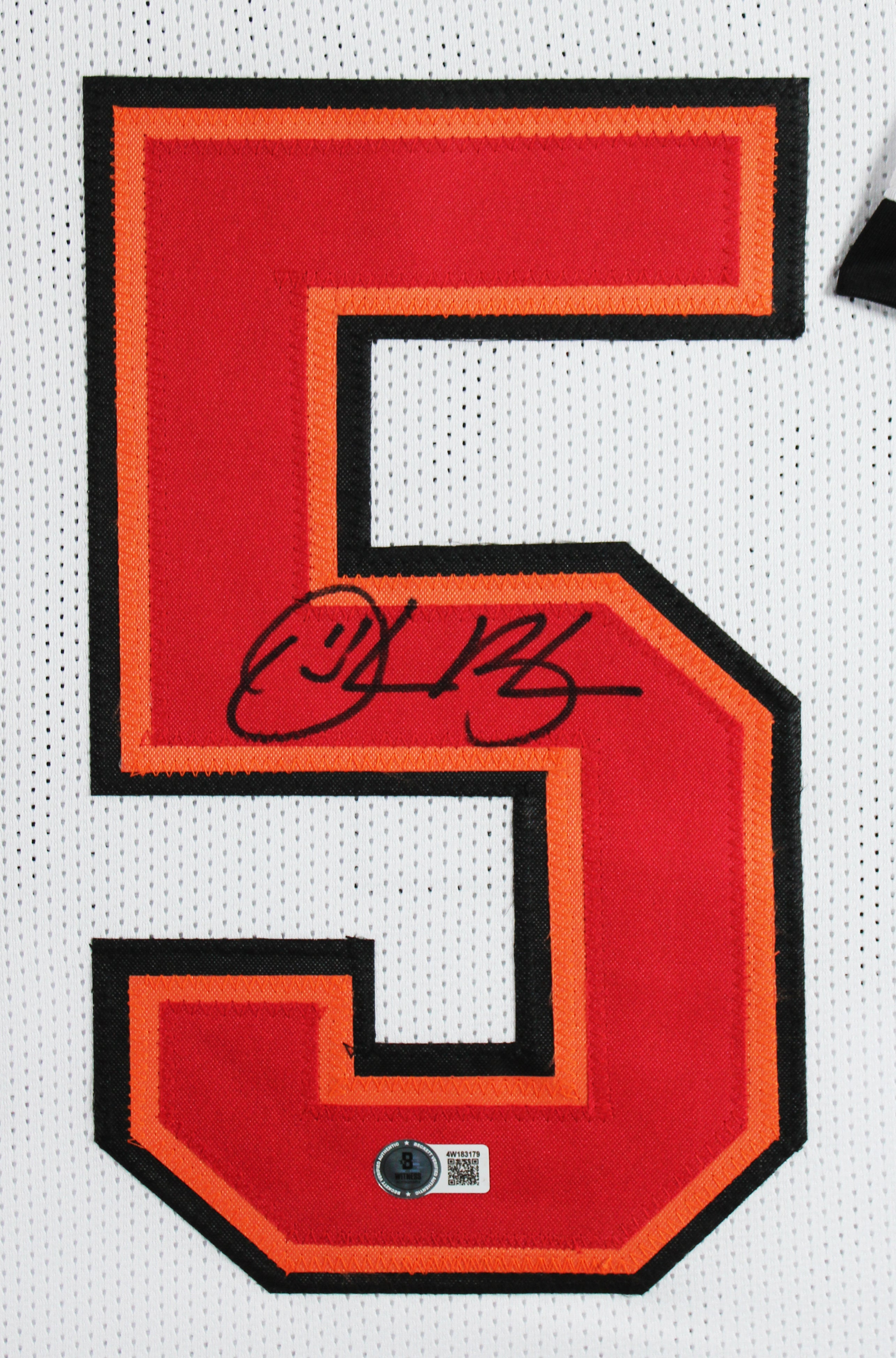 Derrick Brooks Authentic Signed White Pro Style Framed Jersey BAS Witnessed