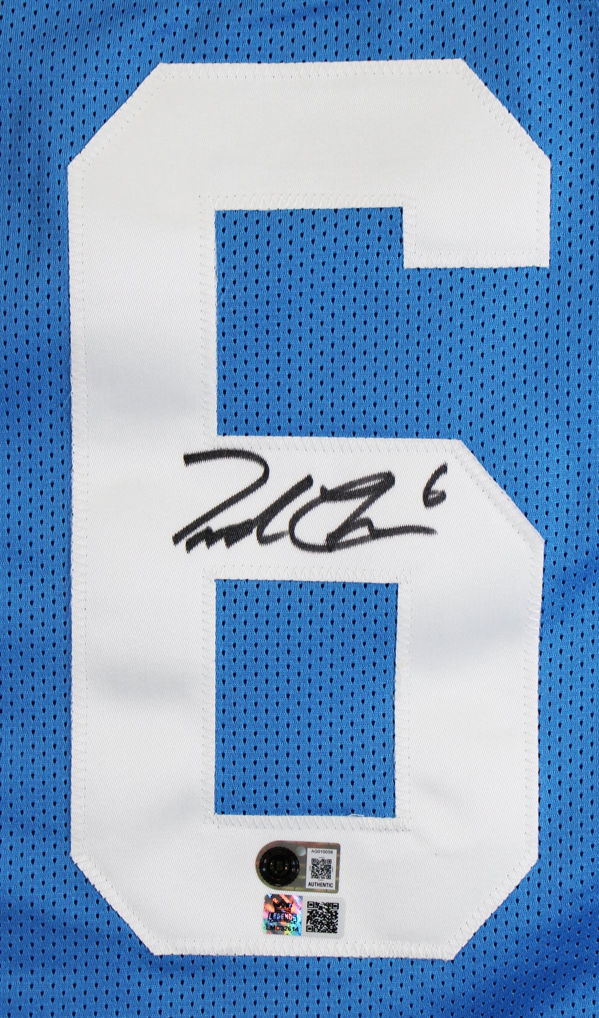 Ole Miss Trinidad Chambliss Authentic Signed Light Blue Pro Style Jersey BAS