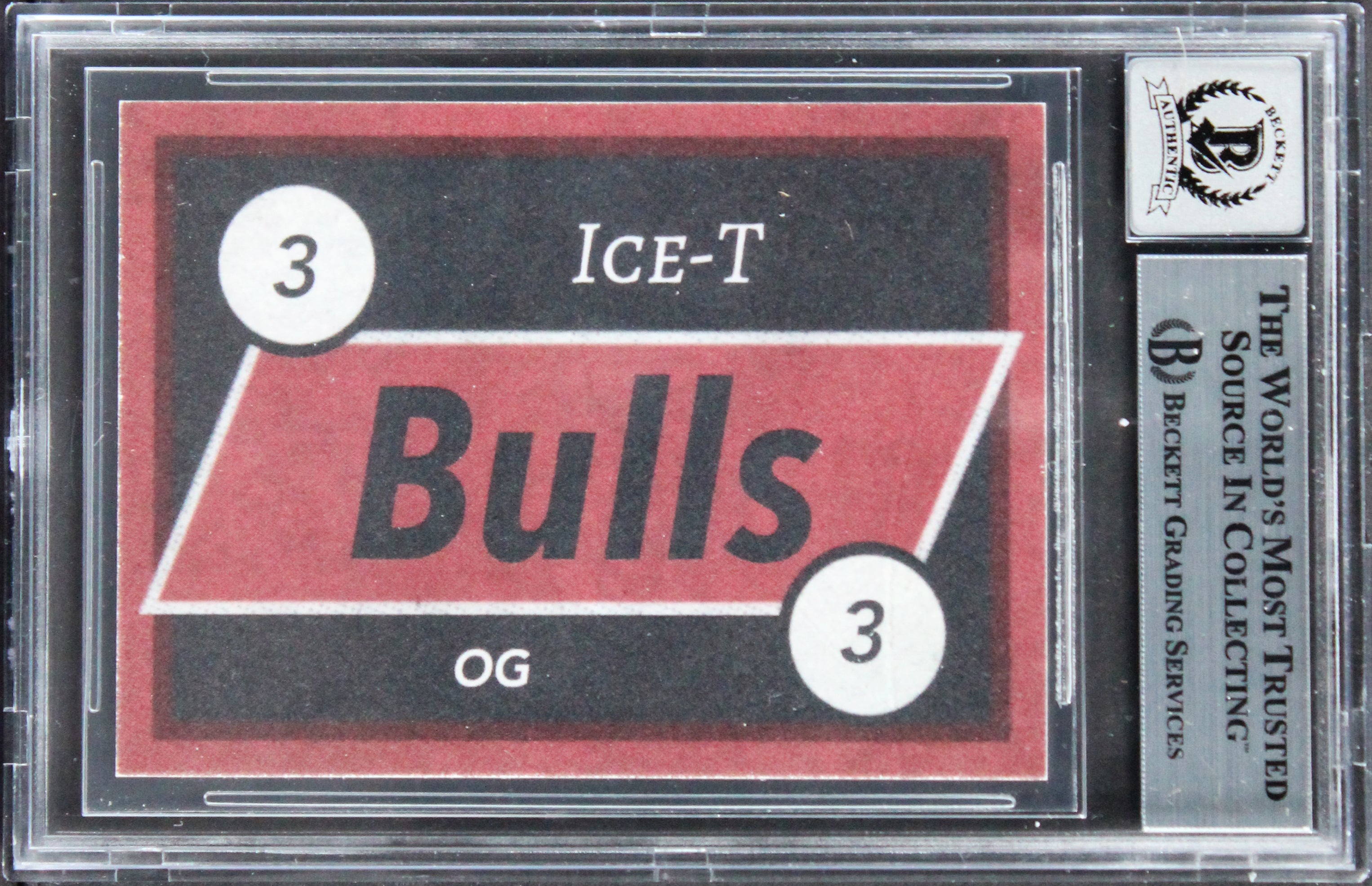 Ice T Authentic Signed Custom Trading Card Auto Graded Gem Mint 10! BAS Slabbed