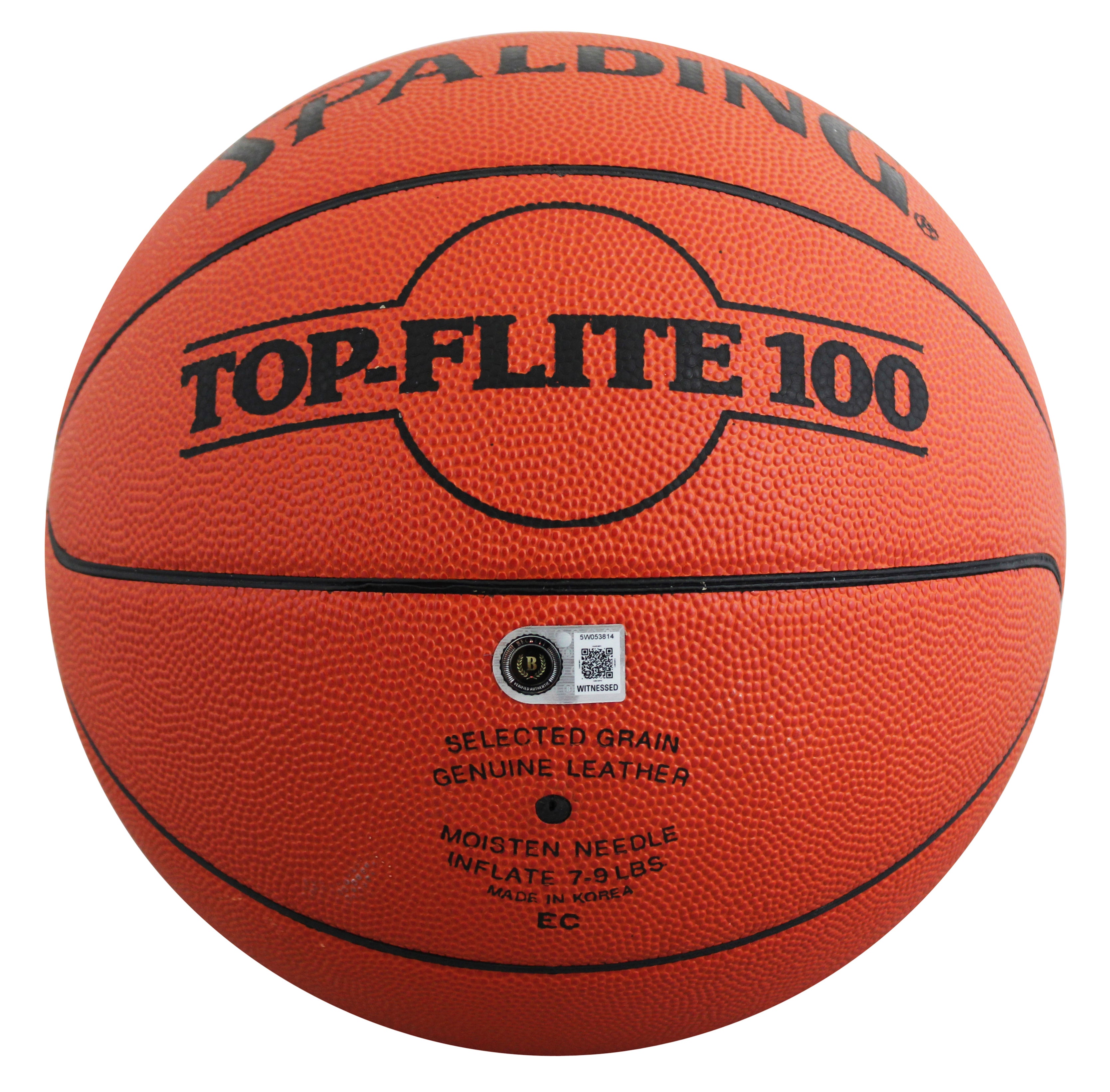 Lakers Magic Johnson & Kareem Abdul-Jabbar Signed Basketball BAS Wit #5W053814