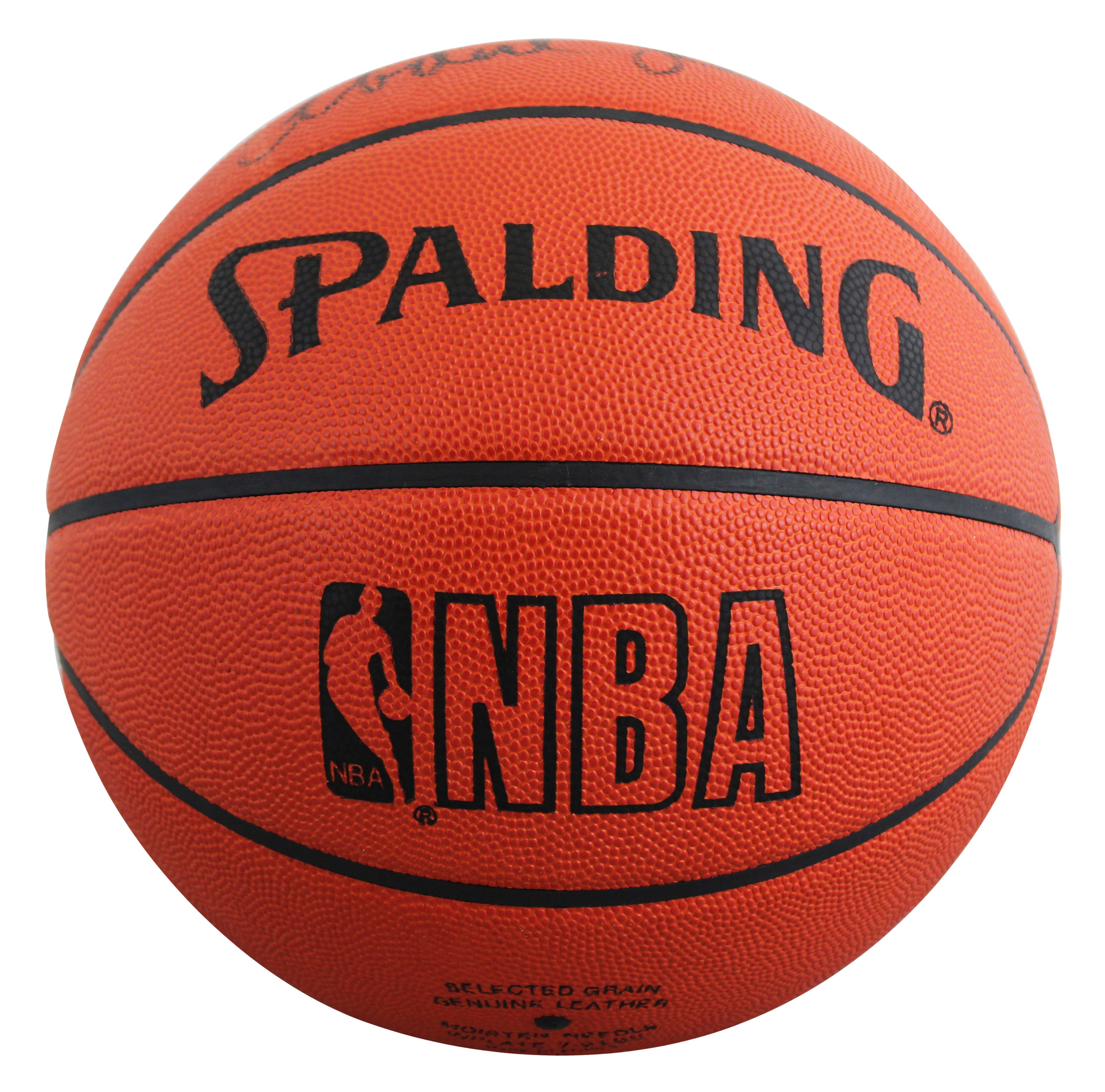 Lakers Magic Johnson & Kareem Abdul-Jabbar Signed Basketball BAS Wit #5W053810