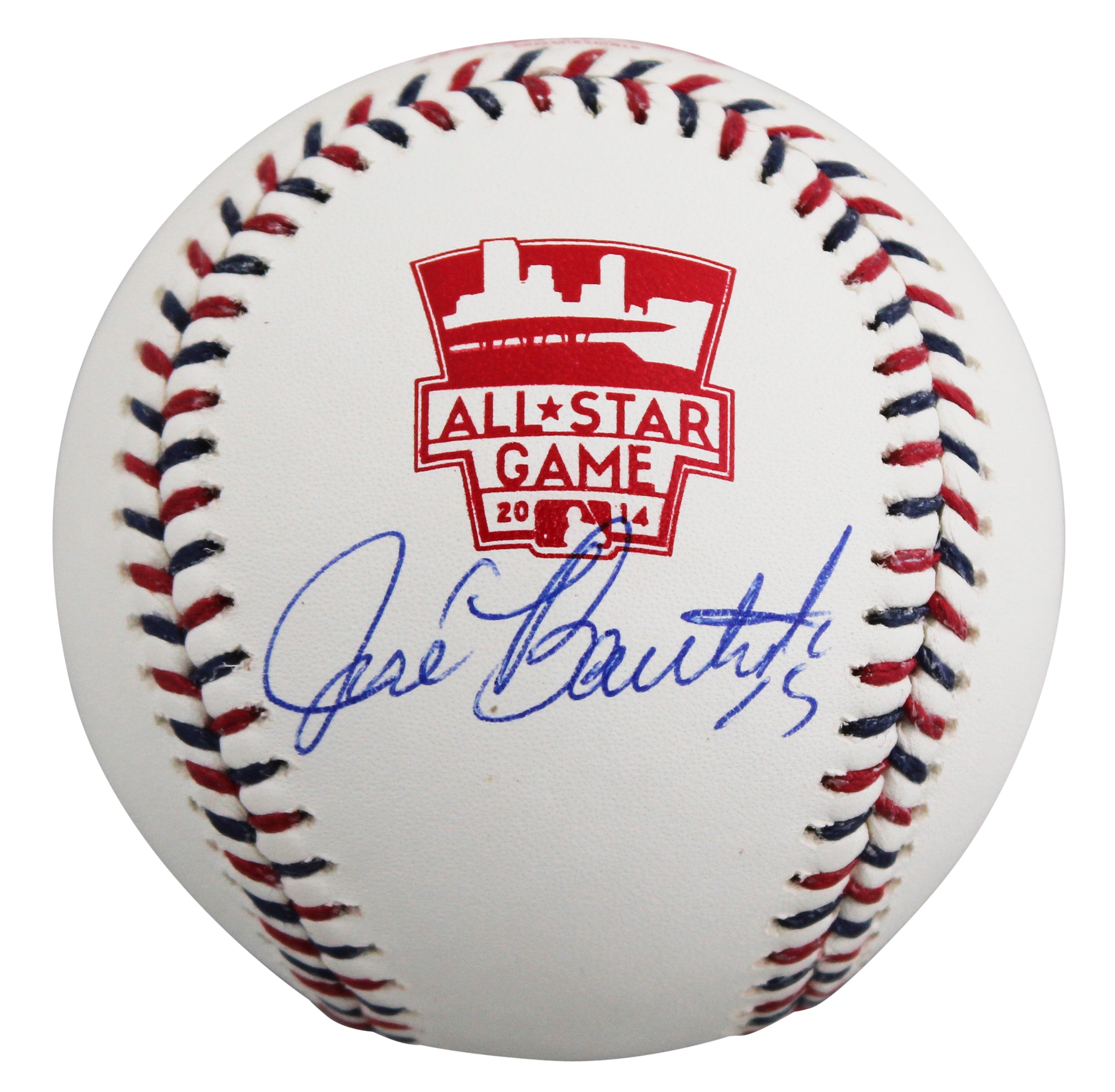 Blue Jays Jose Bautista Signed 2014 All-Star Game Logo Baseball W/ Case JSA