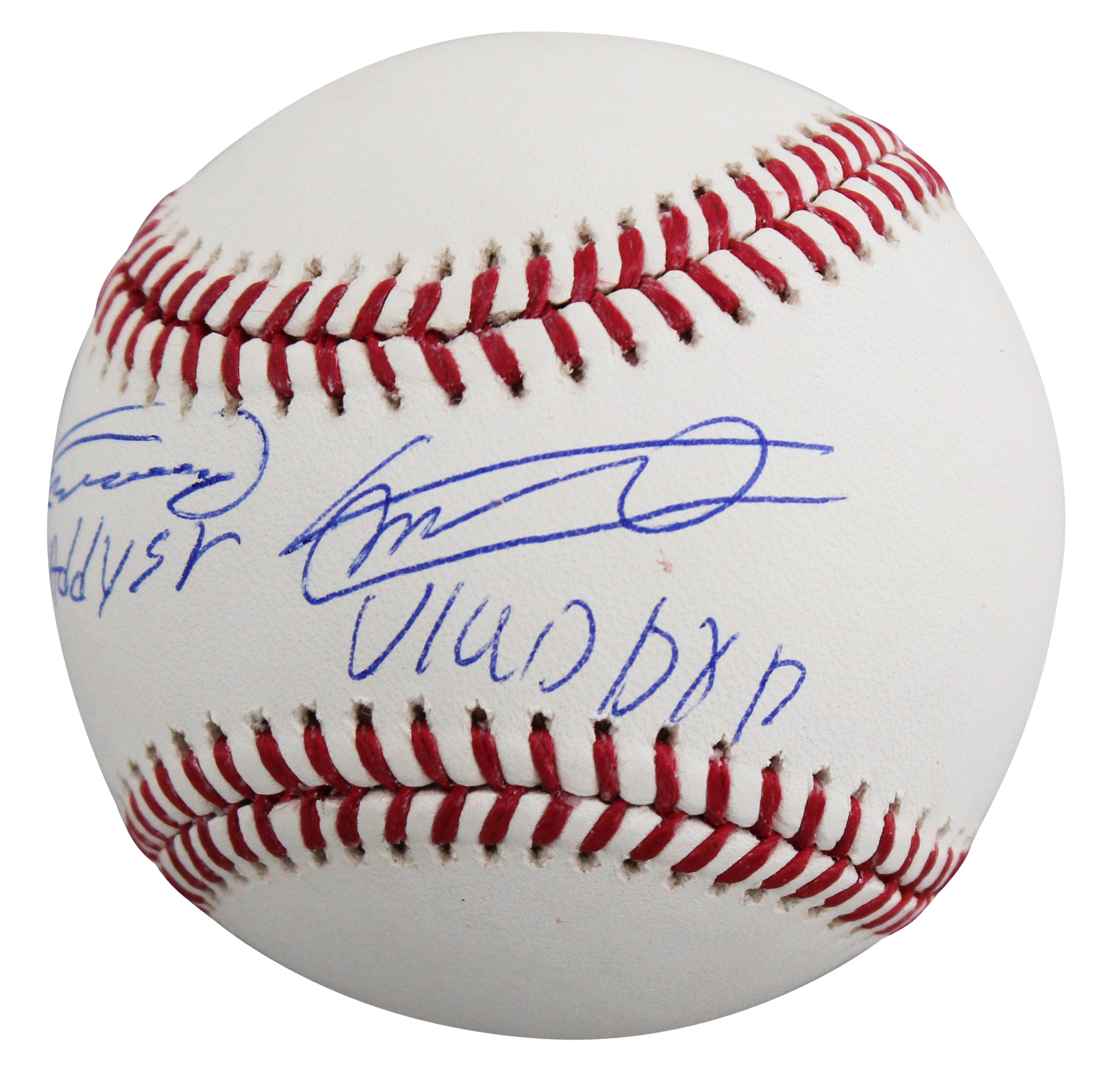 Vladimir Guerrero Sr. & Vladimir Guerrero Jr. Authentic Signed OML Baseball JSA