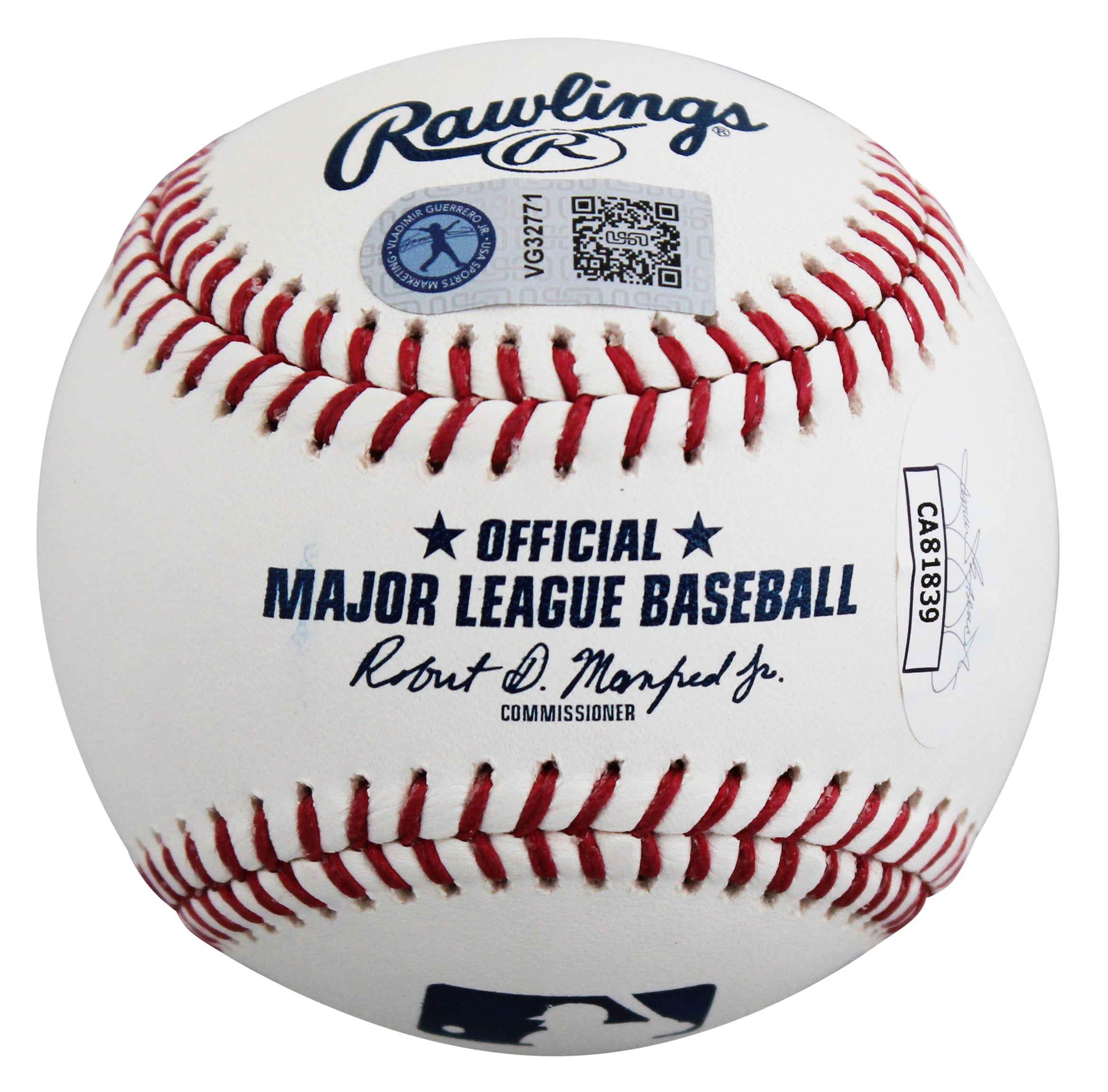 Blue Jays Vladimir Guerrero Jr. "SS 24" Authentic Signed OML Baseball JSA