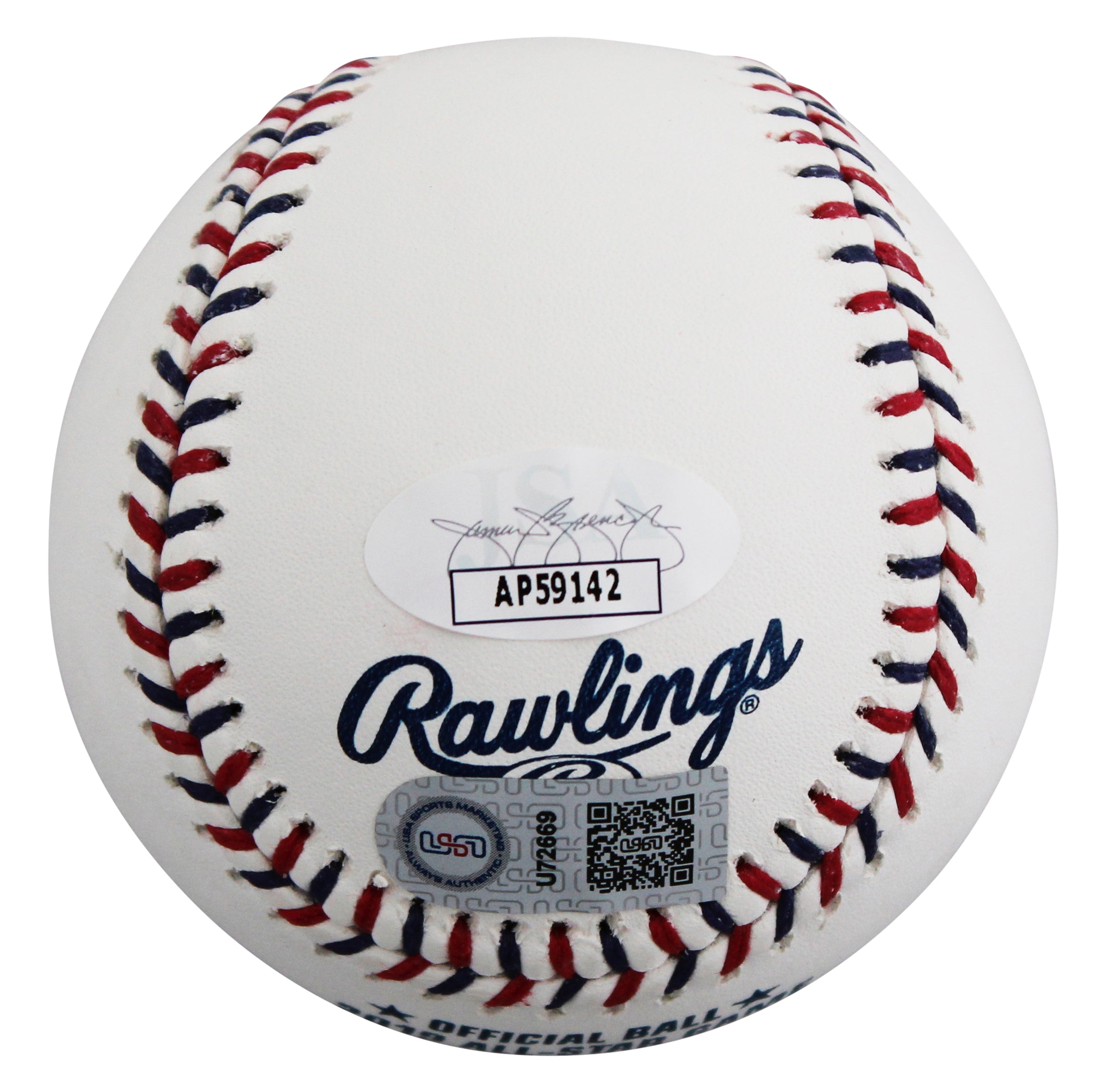 Rockies Nolan Arenado Authentic Signed 2019 All-Star Game Logo OML Baseball JSA