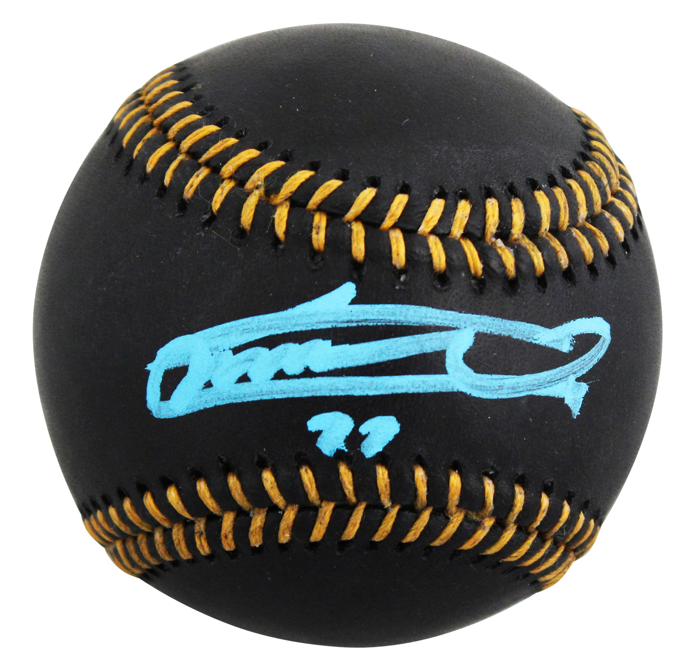 Blue Jays Vladimir Guerrero Jr. Authentic Signed Black OML Baseball BAS Witness