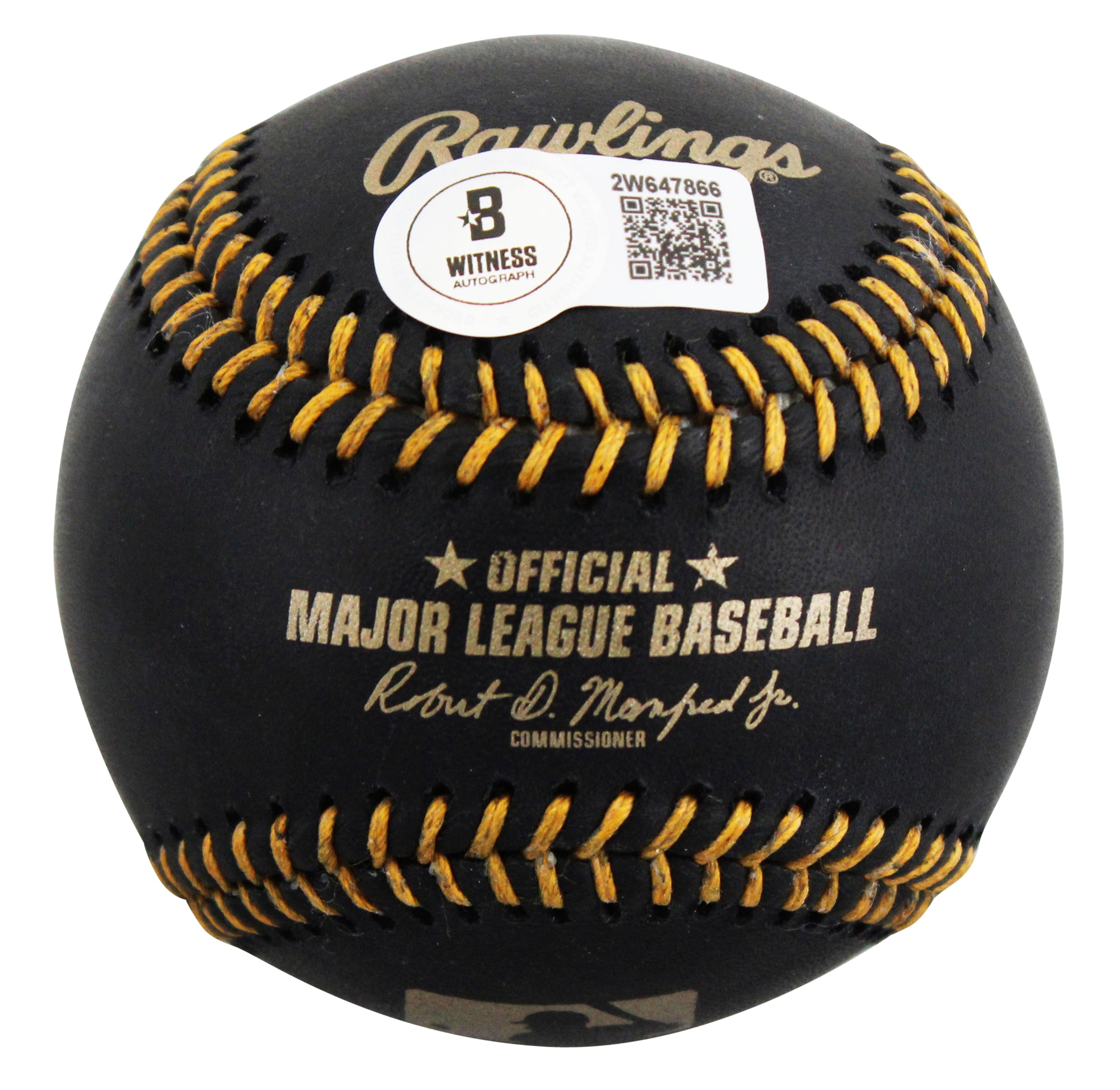 Blue Jays Vladimir Guerrero Jr. Signed Black OML Baseball W/ Case BAS Witnessed