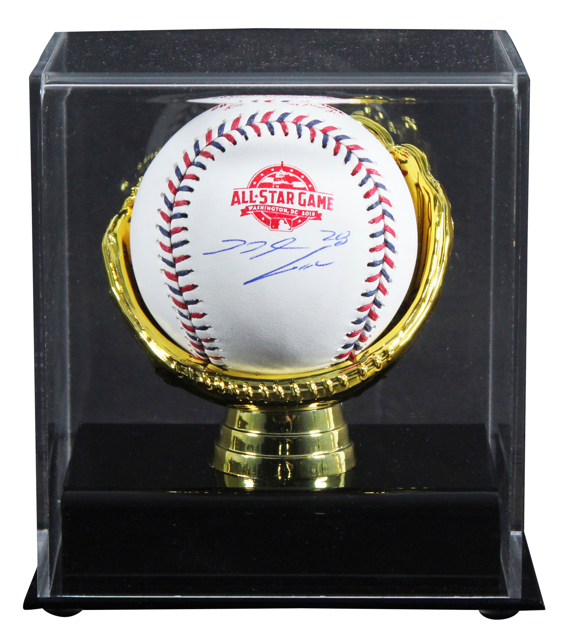 Rockies Nolan Arenado Signed 2018 All-Star Game Logo OML Baseball W/ Case JSA