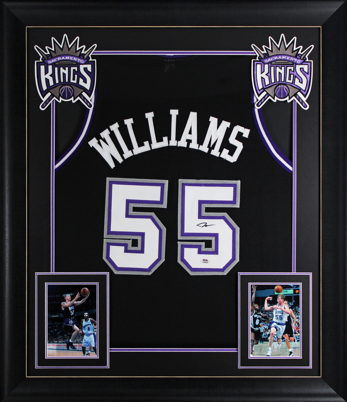 Jason Williams Authentic Signed Black Pro Style Framed Jersey PSA/DNA 2