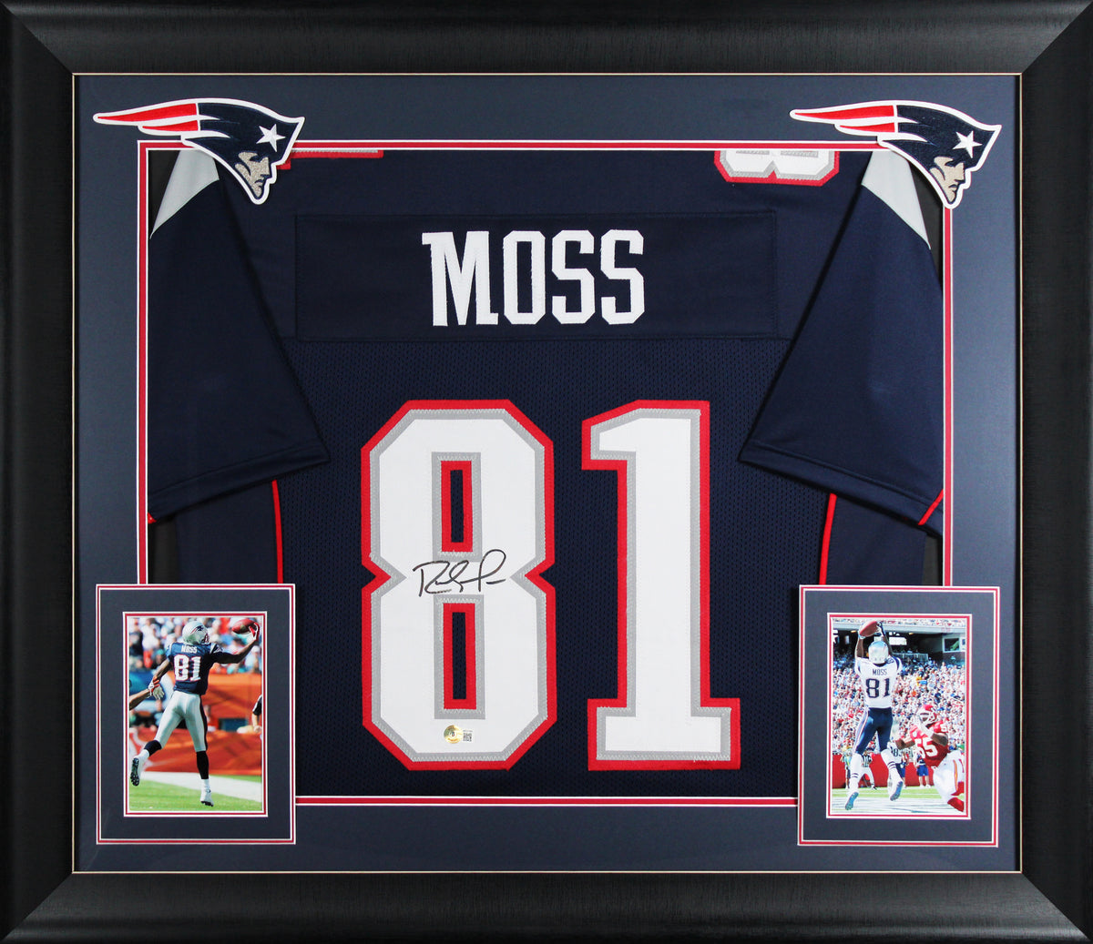 Randy Moss Authentic Signed Navy Blue Pro Style Jersey BAS Witnessed