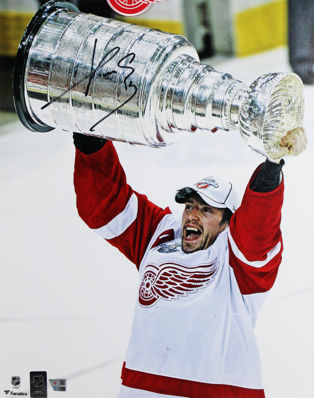 Red Wings Pavel Datsyuk Signed 16x20 Framed Vertical Stanley Cup Photo Fanatics
