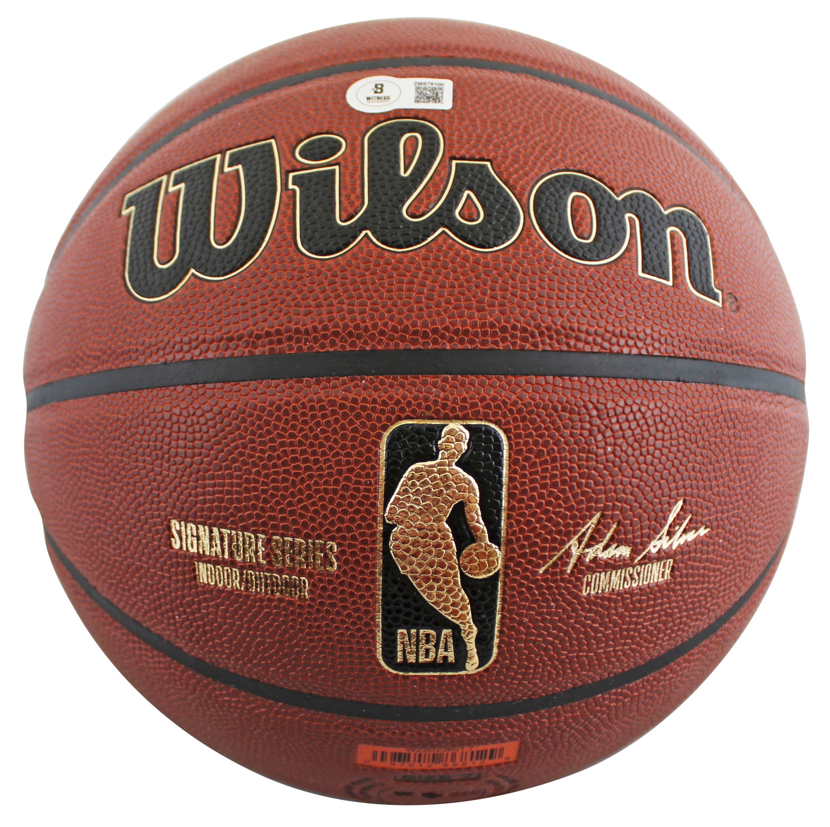 Lakers Shaquille O'Neal Signed Wilson Trophy Series Basketball BAS Witnessed