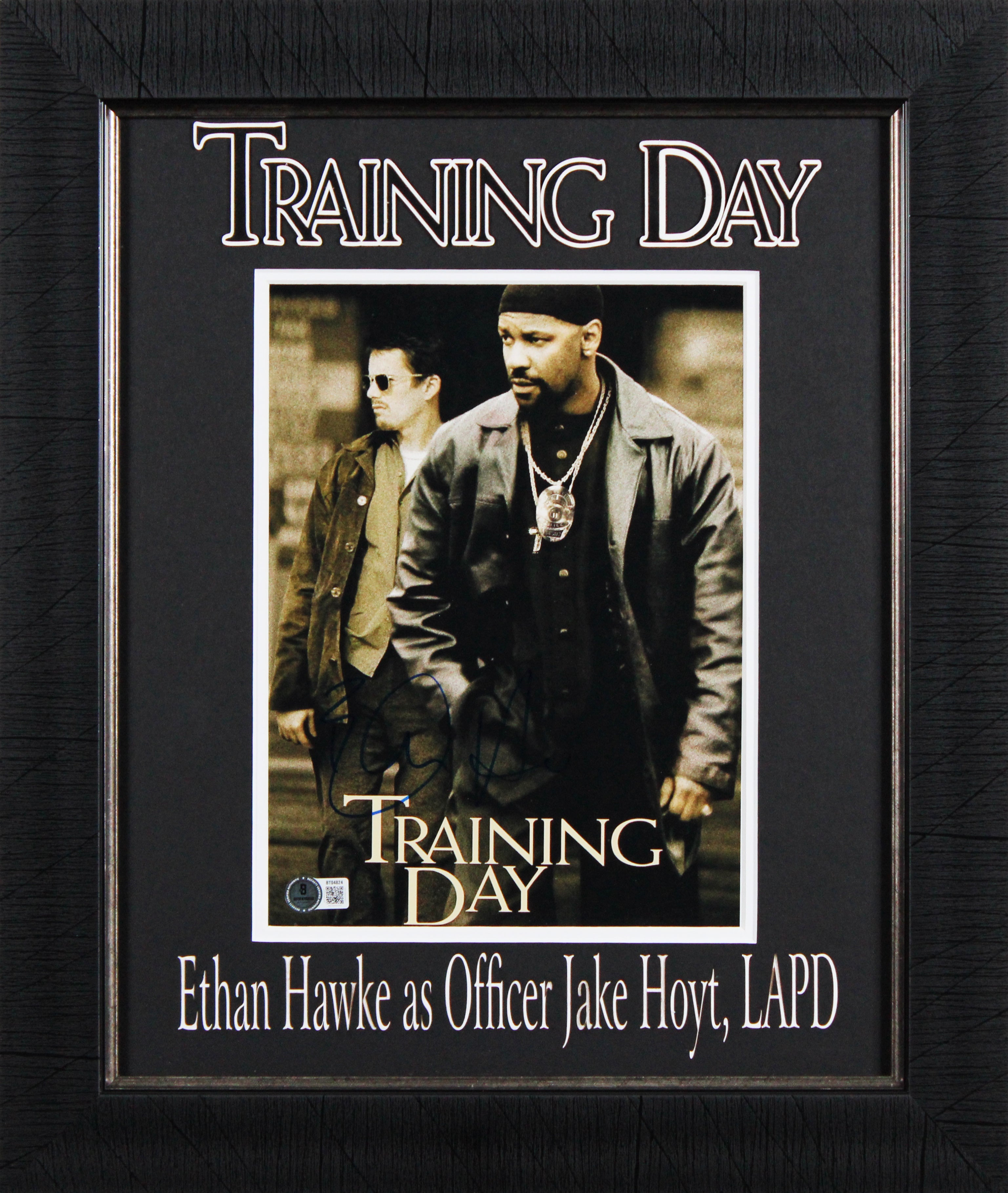 Ethan Hawke Training Day Authentic Signed 8x10 Framed Photo BAS #BT04824