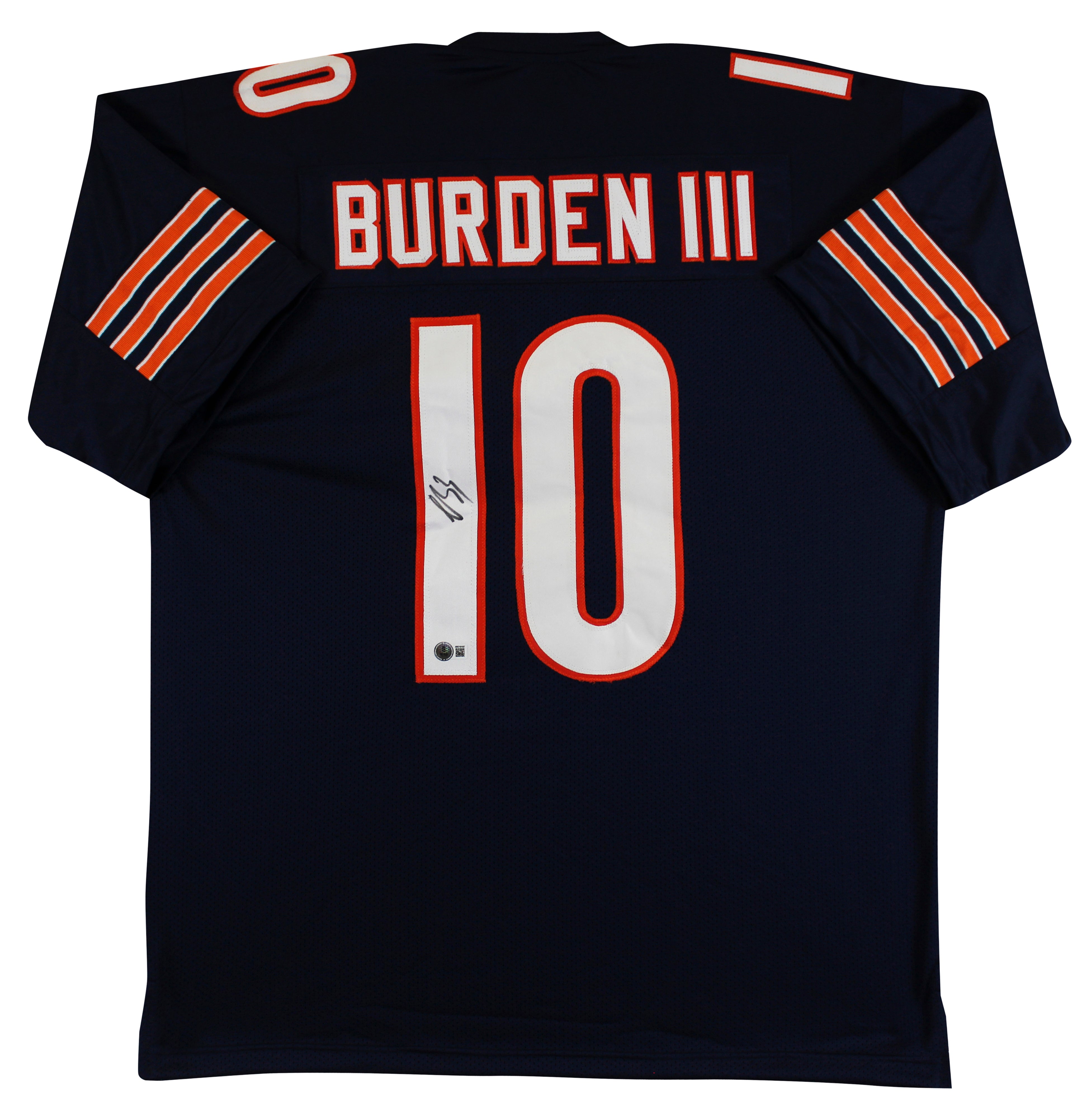 Luther Burden III Authentic Signed Navy Pro Style Jersey BAS Witnessed 2
