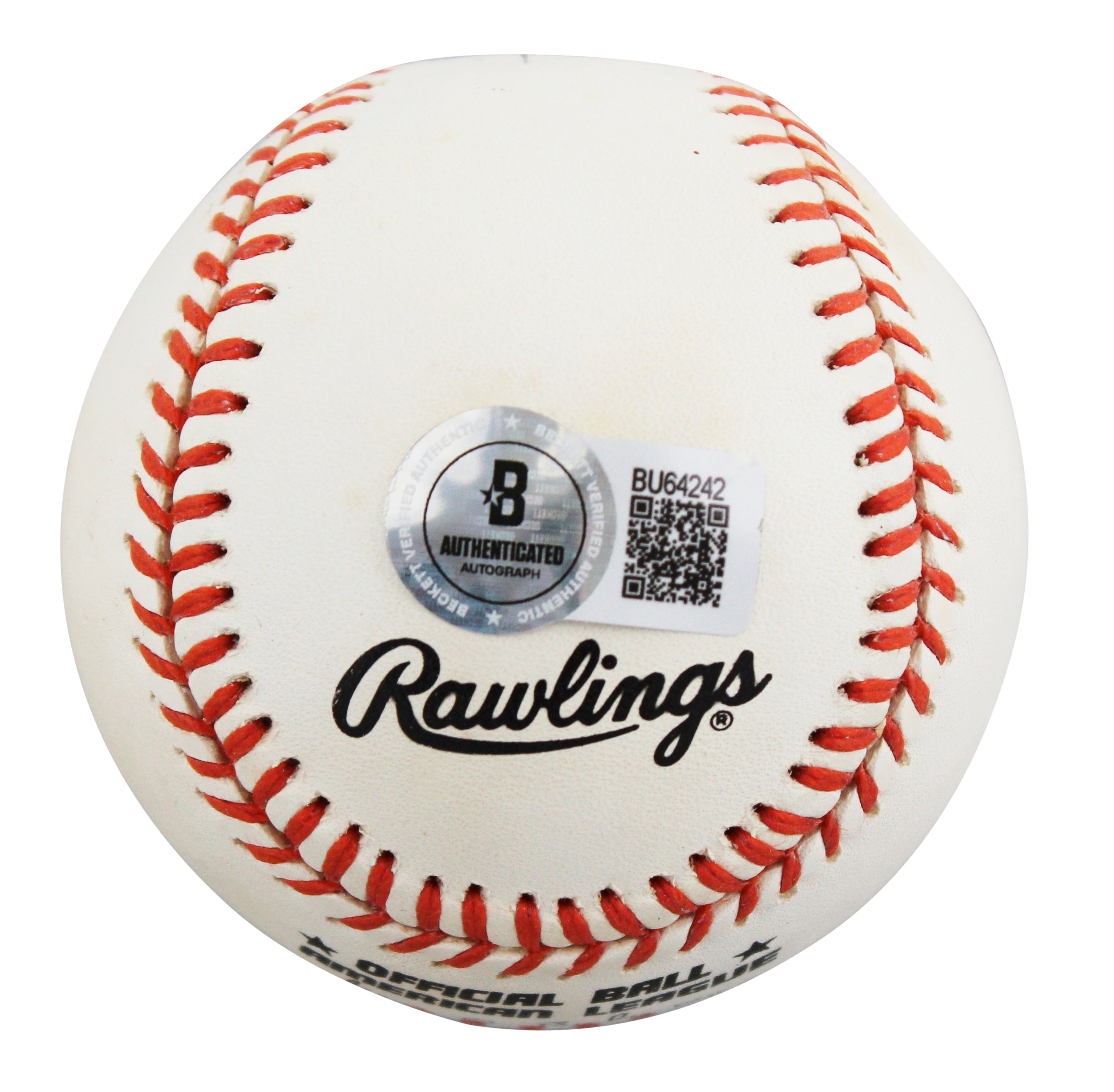 Orioles Cal Ripken Jr. Authentic Signed Gene Budig ONL Baseball BAS #BU64242