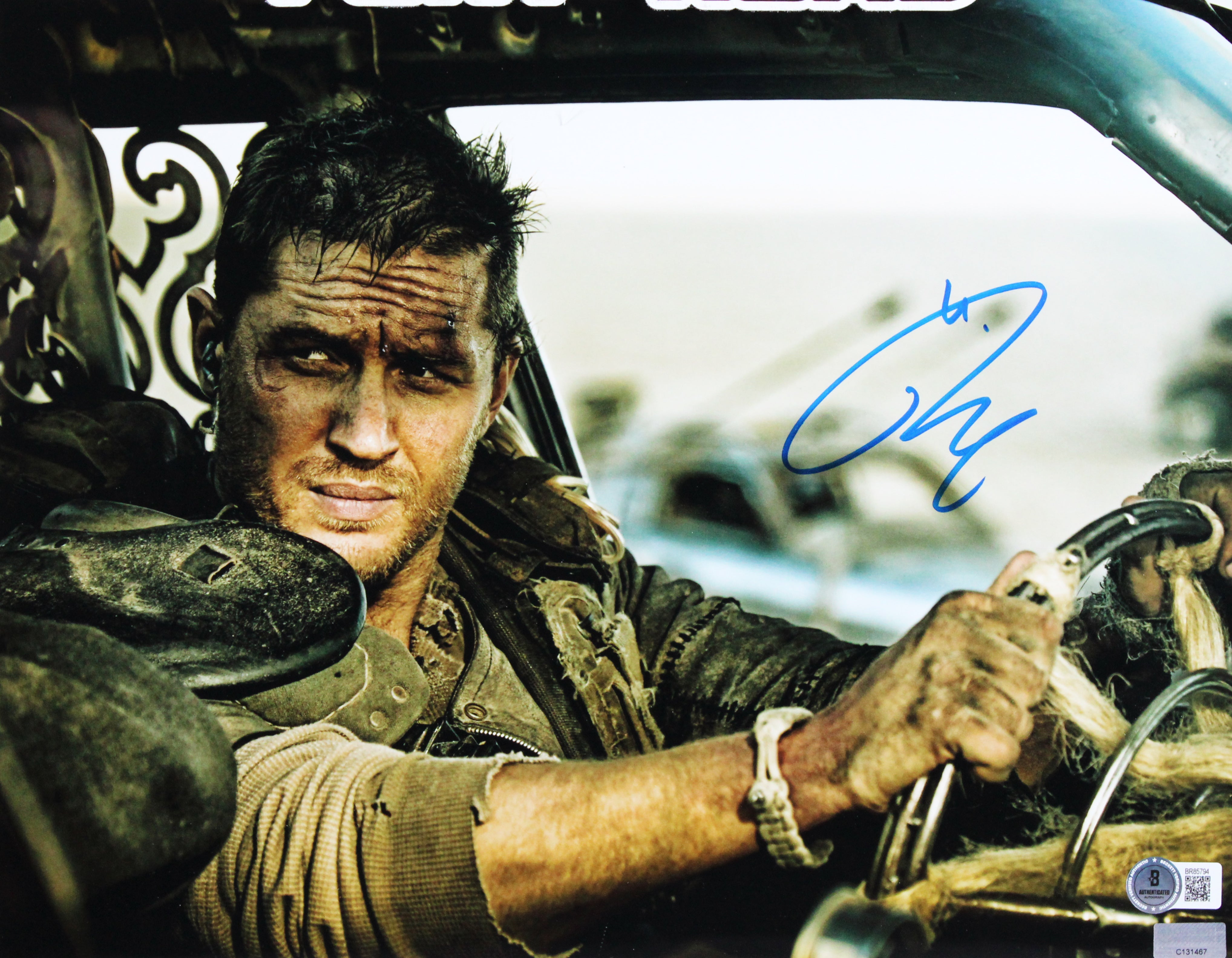 Tom Hardy Mad Max: Fury Road Authentic Signed 11x14 Framed Photo BAS