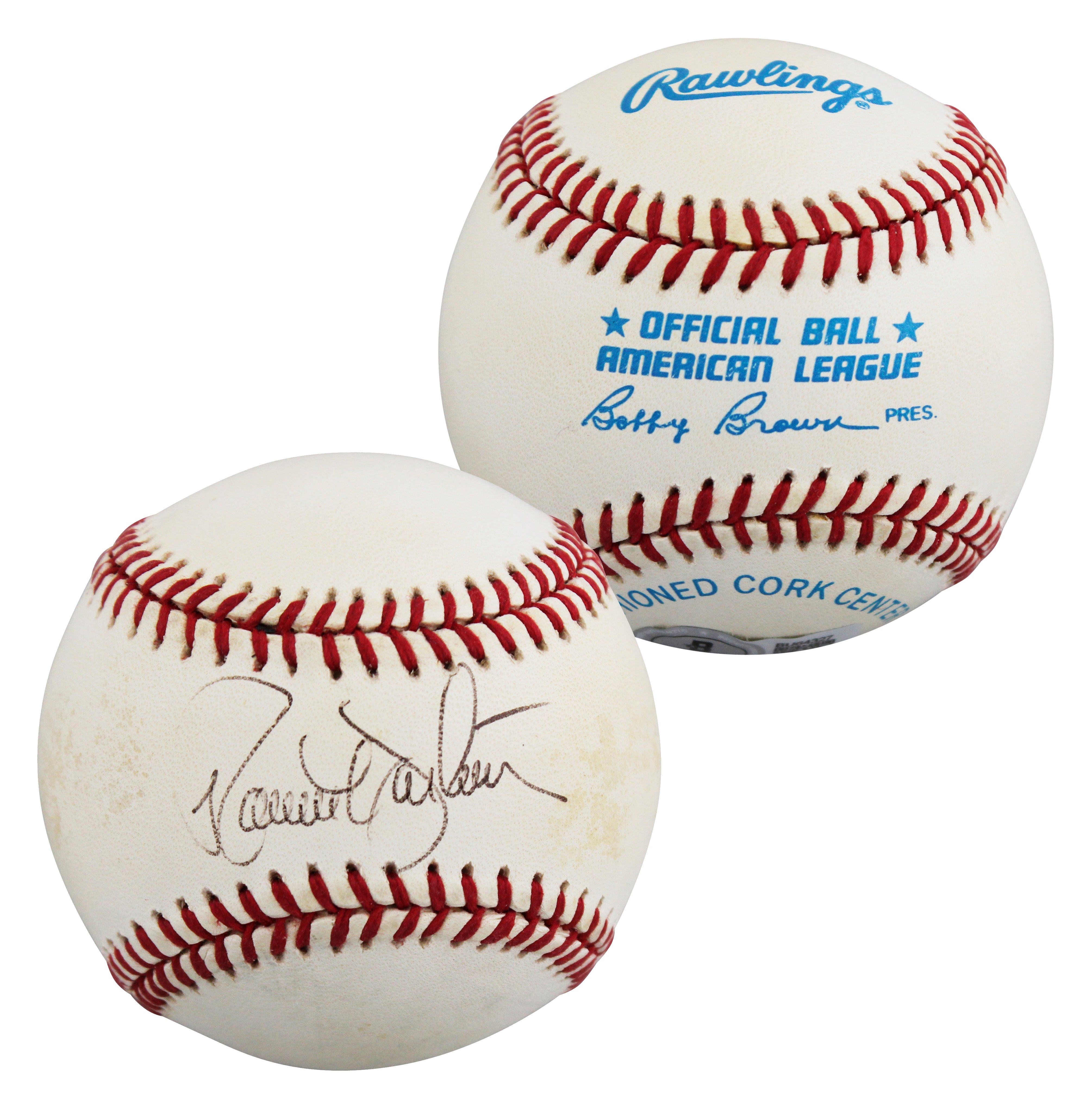 Mets Ron Darling Authentic Signed Bobby Brown OAL Baseball BAS #BU64327