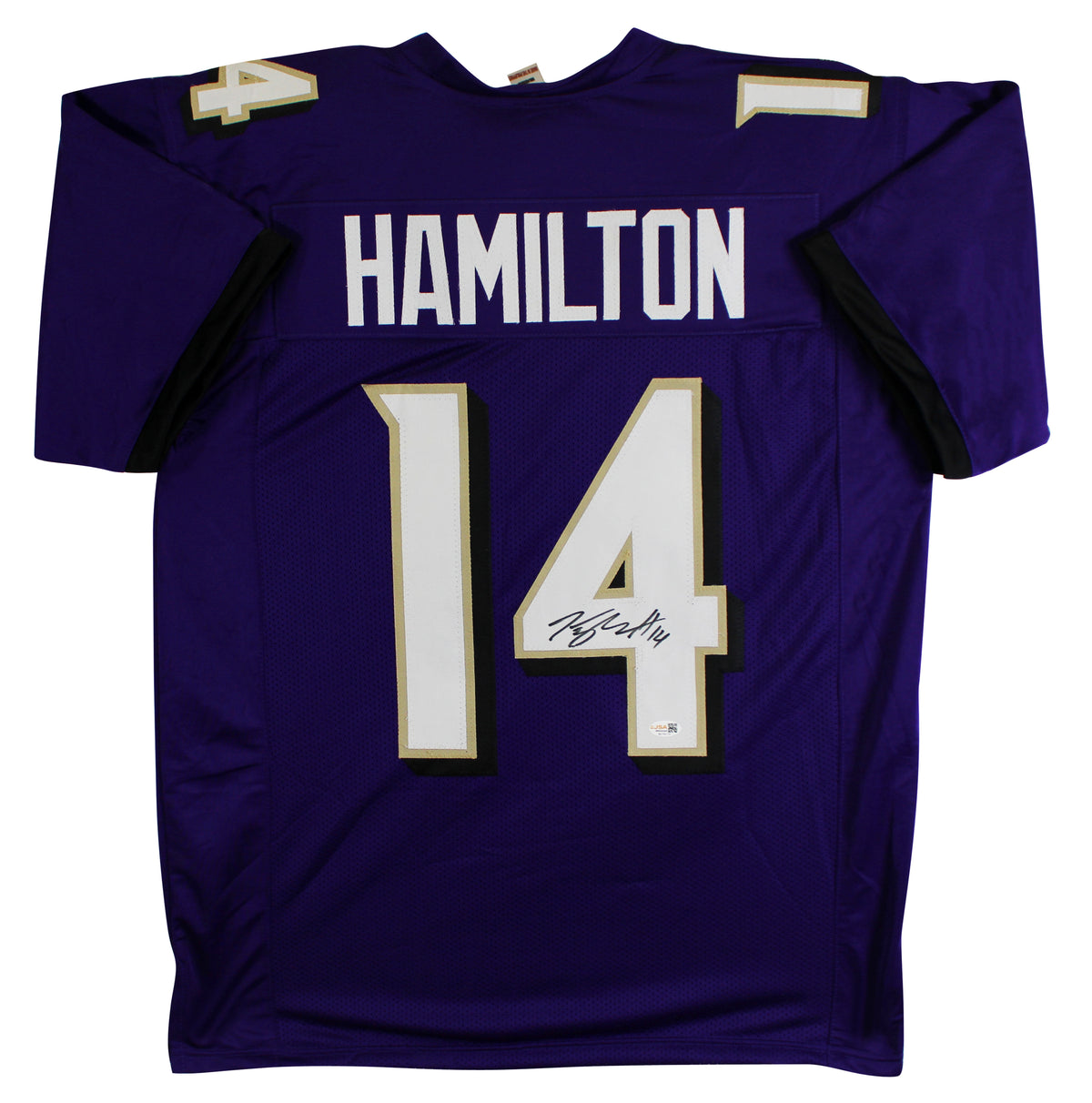 Kyle Hamilton Authentic Signed Purple Pro Style Jersey Autographed JSA Witness