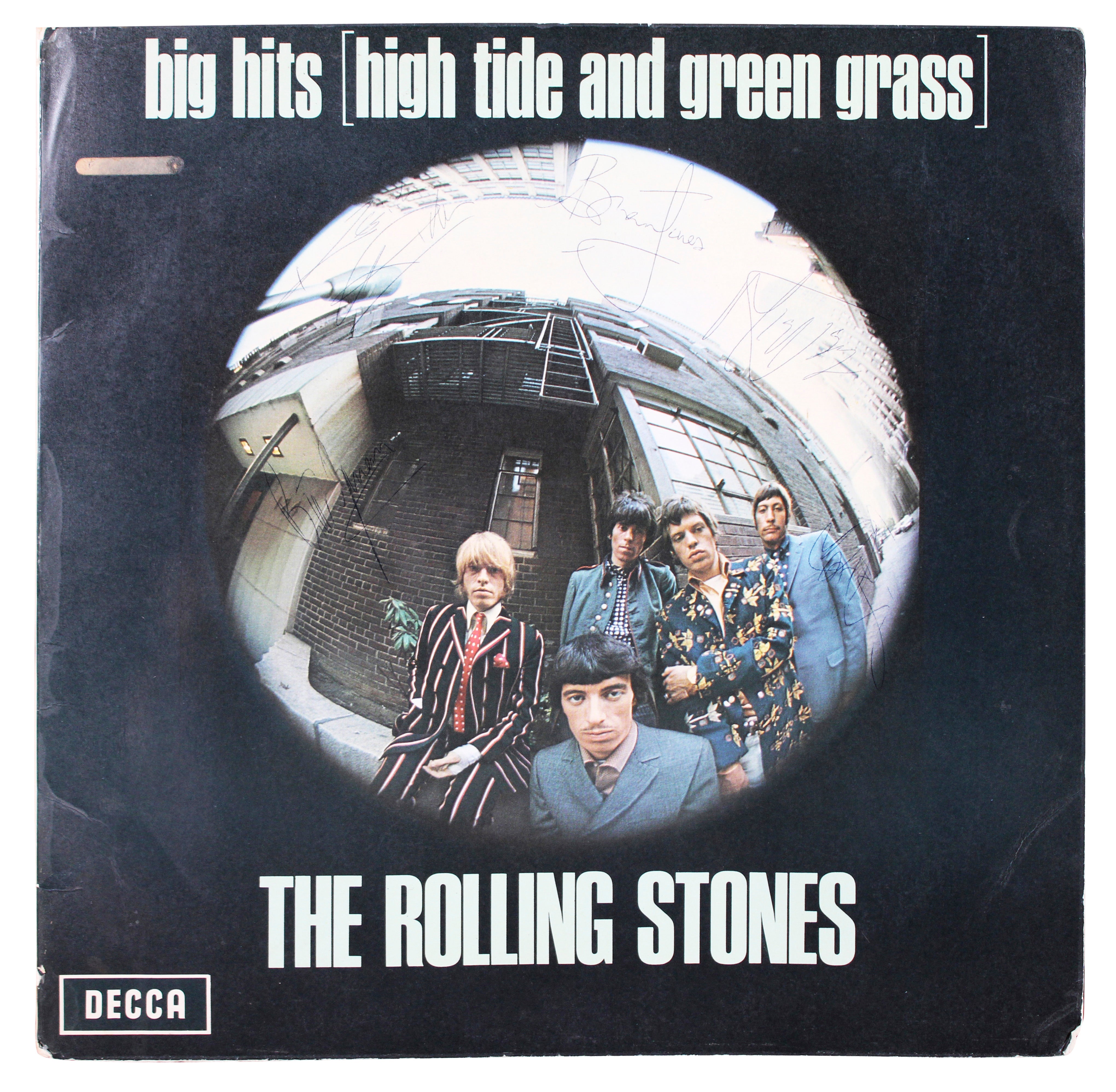 Rolling Stones (5) Jagger, Richards, Jones +2 Signed Big Hits Album JSA #YY86757