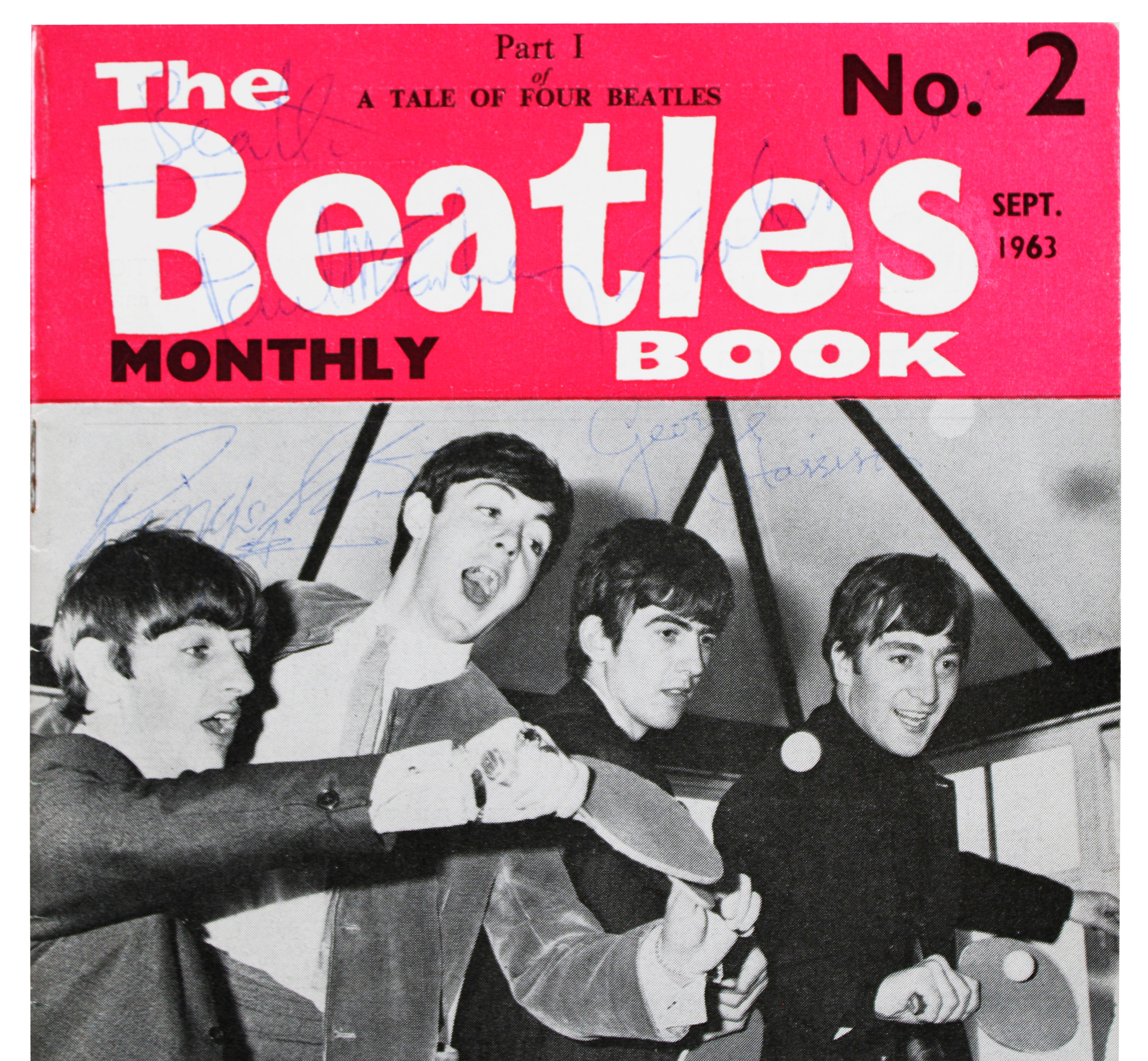 Beatles (4) Lennon, Harrison, Starr, McCartney Signed Magazine JSA #ZZ94095