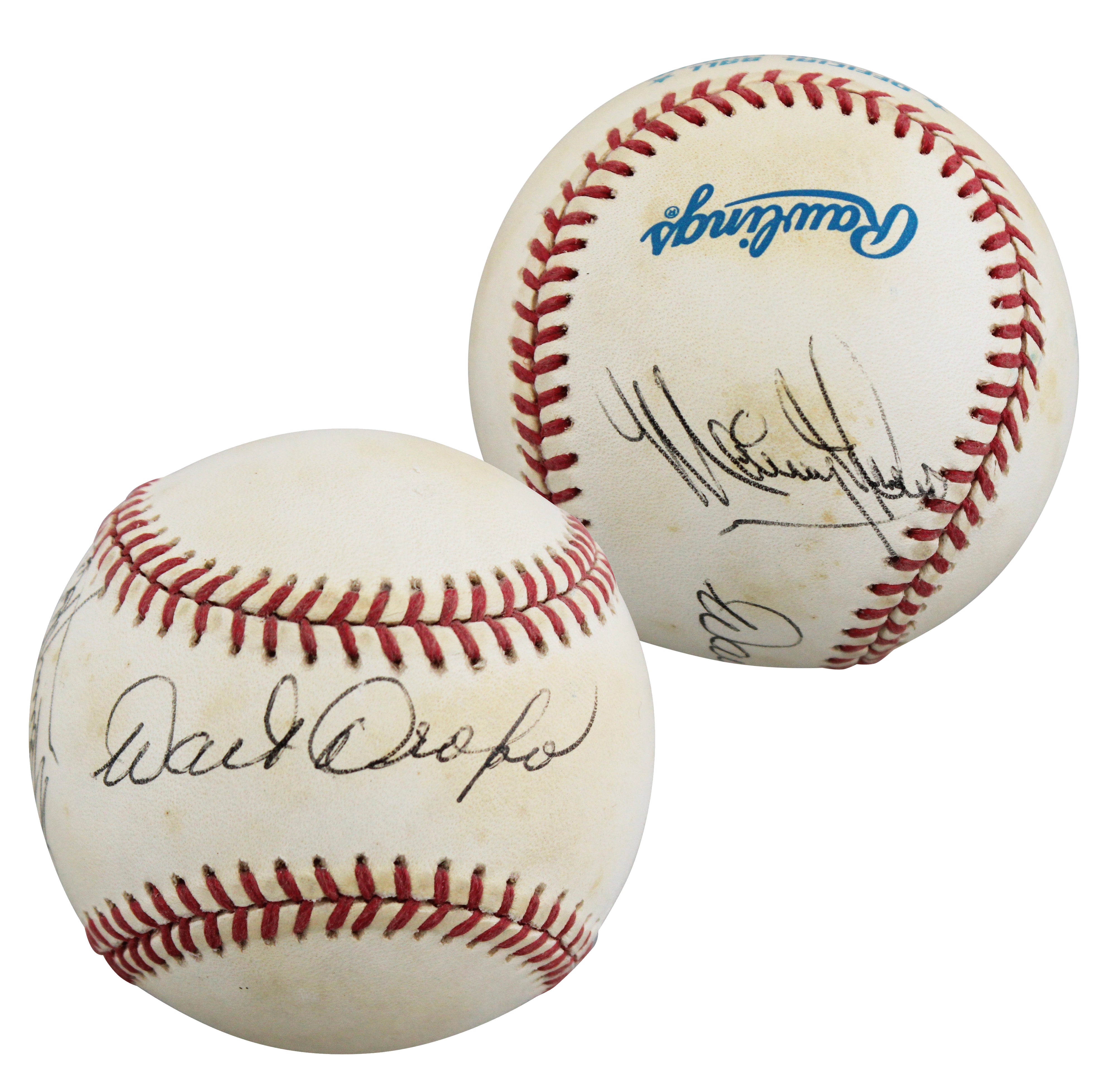 Red Sox Walt Dropo & Mickey McDermott Signed Selig OML Baseball BAS #BU64330