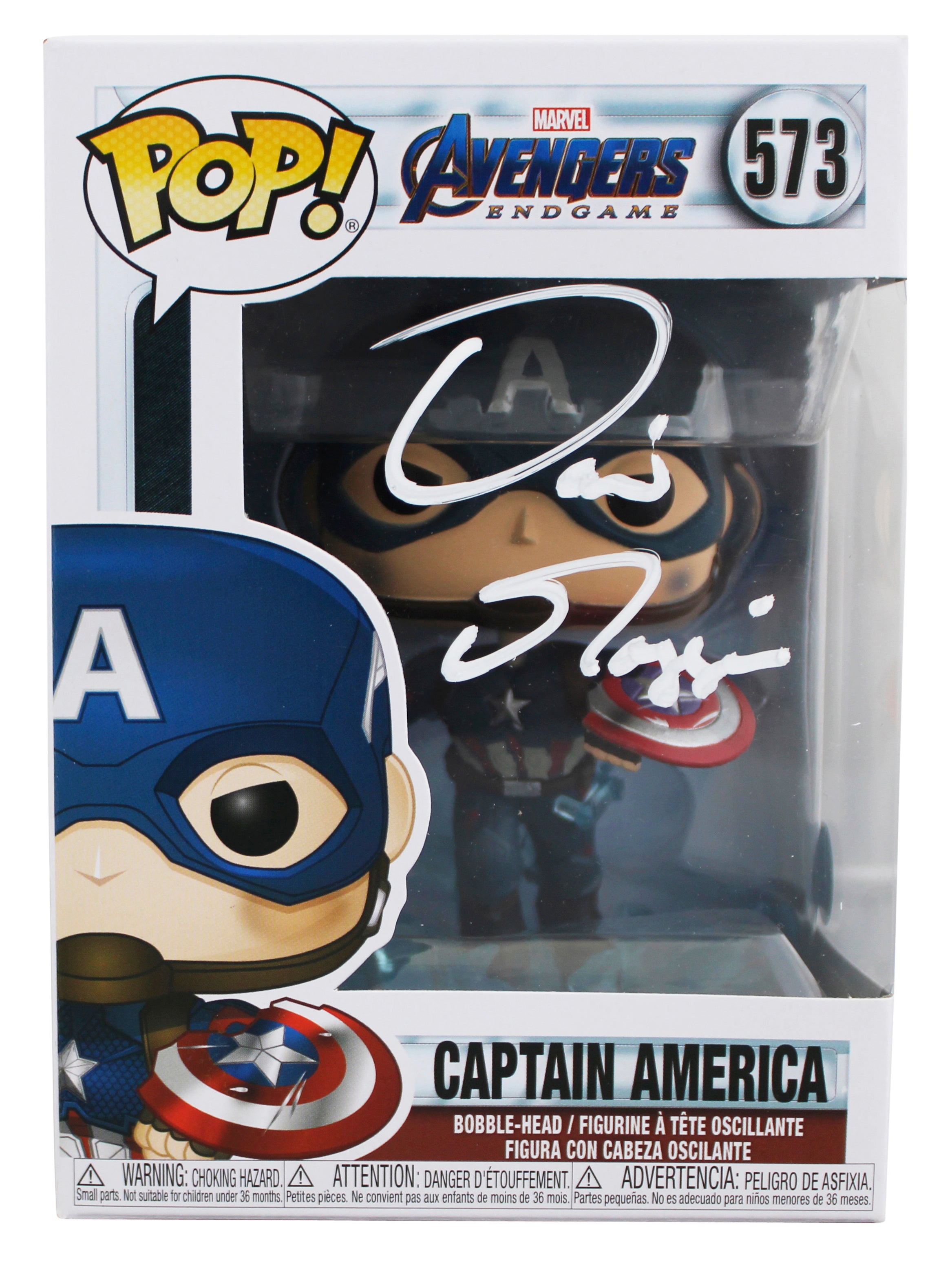 David Goggins Authentic Signed Captain America #573 Funko Pop Vinyl Figure BAS