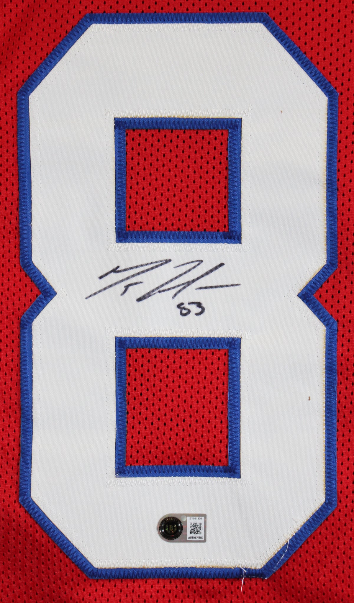 Matt LaCosse Authentic Signed Red Pro Style Jersey Autographed BAS #BY031330