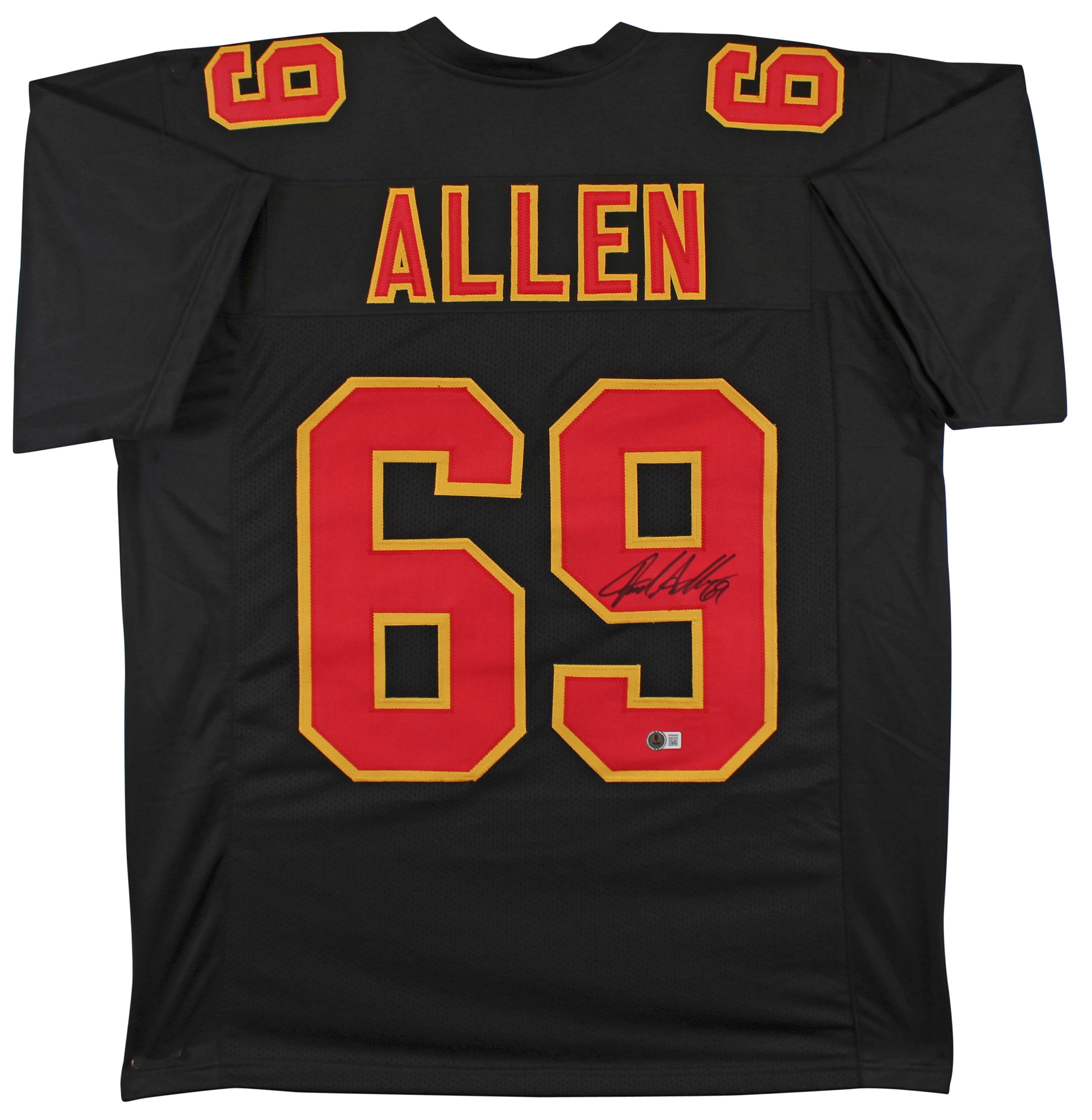 Jared Allen Authentic Signed Black Pro Style Jersey Autographed BAS Witnessed