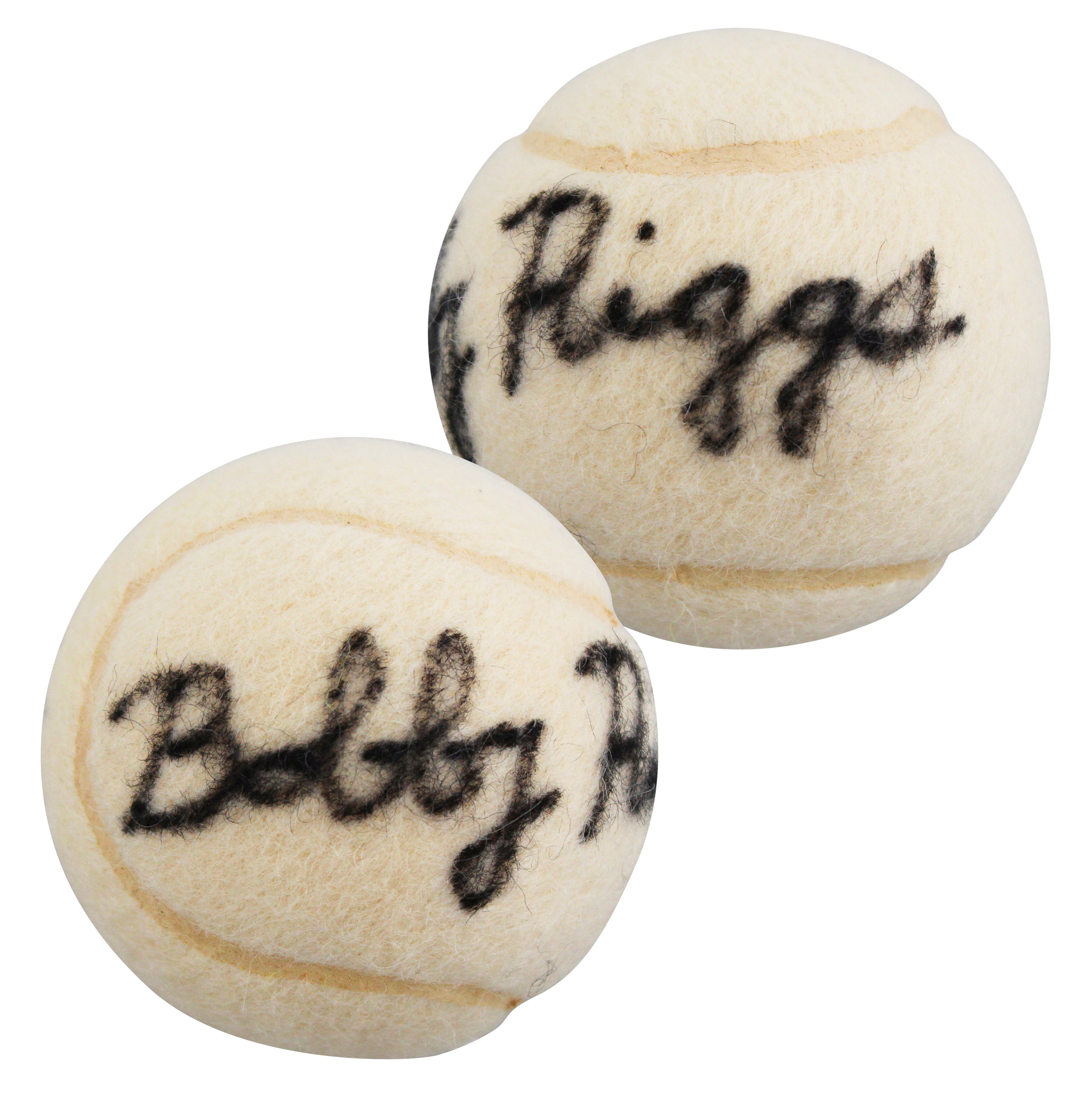 Bobby Riggs Authentic Signed Slazenger Tennis Ball Autographed BAS #AE64049