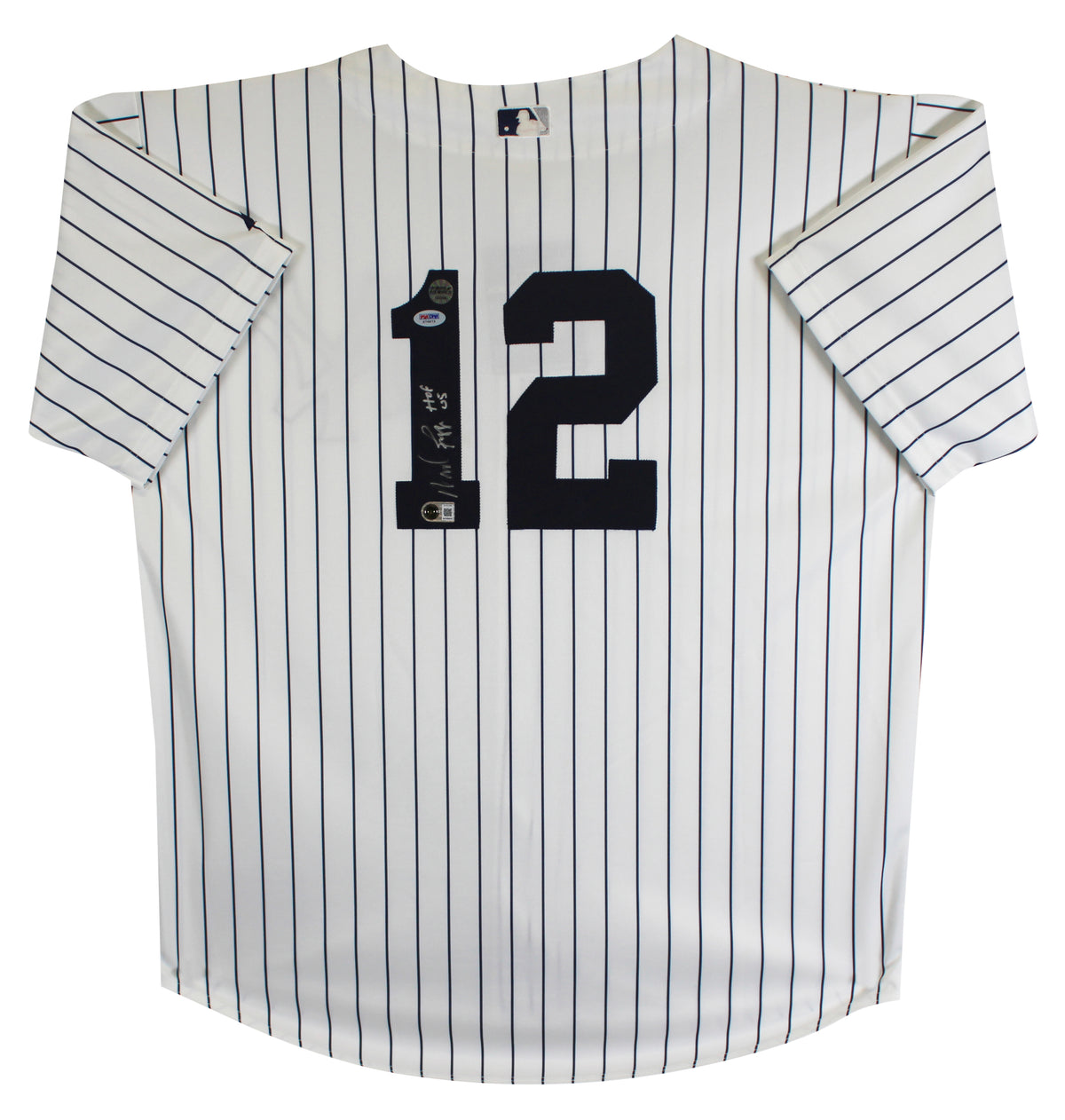 Yankees Wade Boggs "HOF 05" Signed White Majestic Authentic Jersey BAS #BY031289