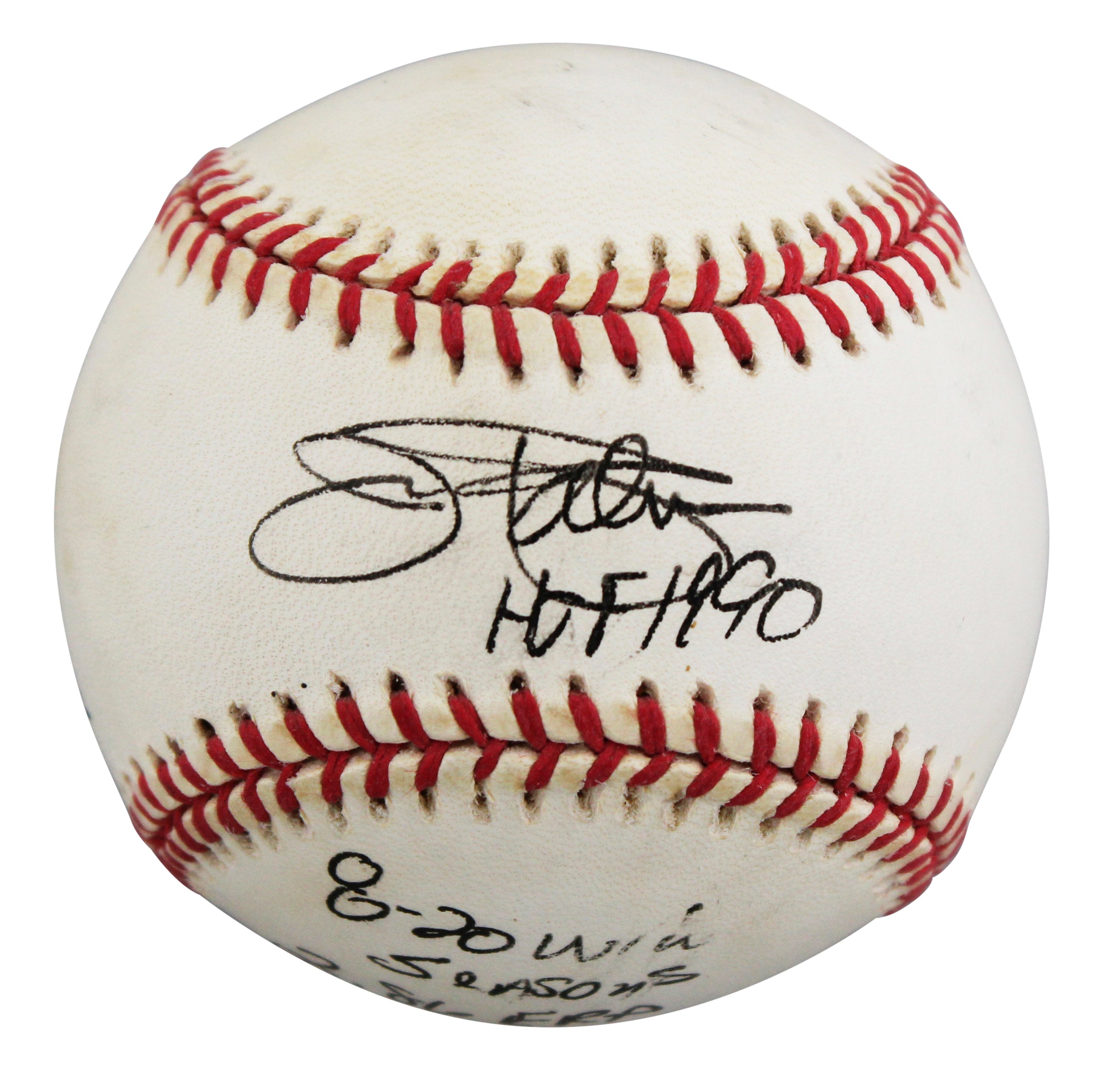 Orioles Jim Palmer "8x Insc" Authentic Signed Budig OAL Baseball BAS #BU64250