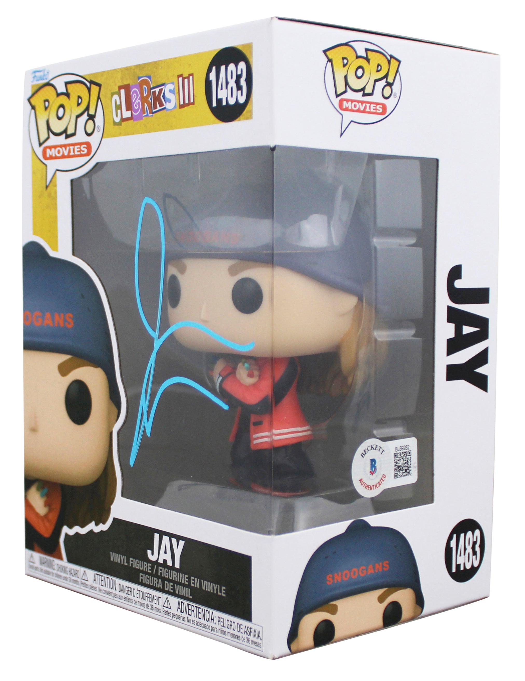 Jason Mewes Clerks III Signed Jay #1483 Funko Pop Vinyl Figure BAS #BL69282