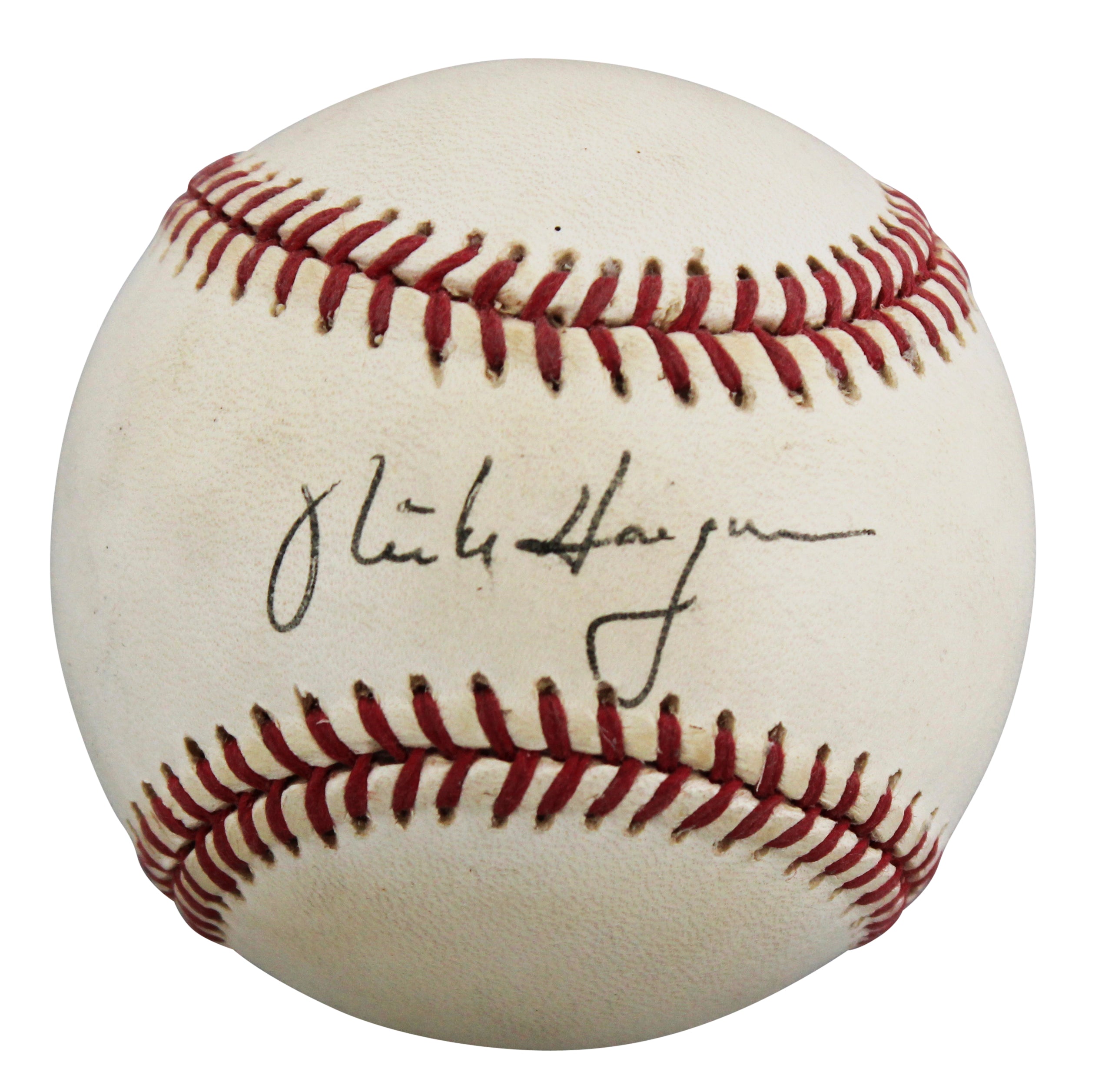 Mike Hargrove & Ron Clark Authentic Signed Bobby Brown OAL Baseball BAS #BU64251