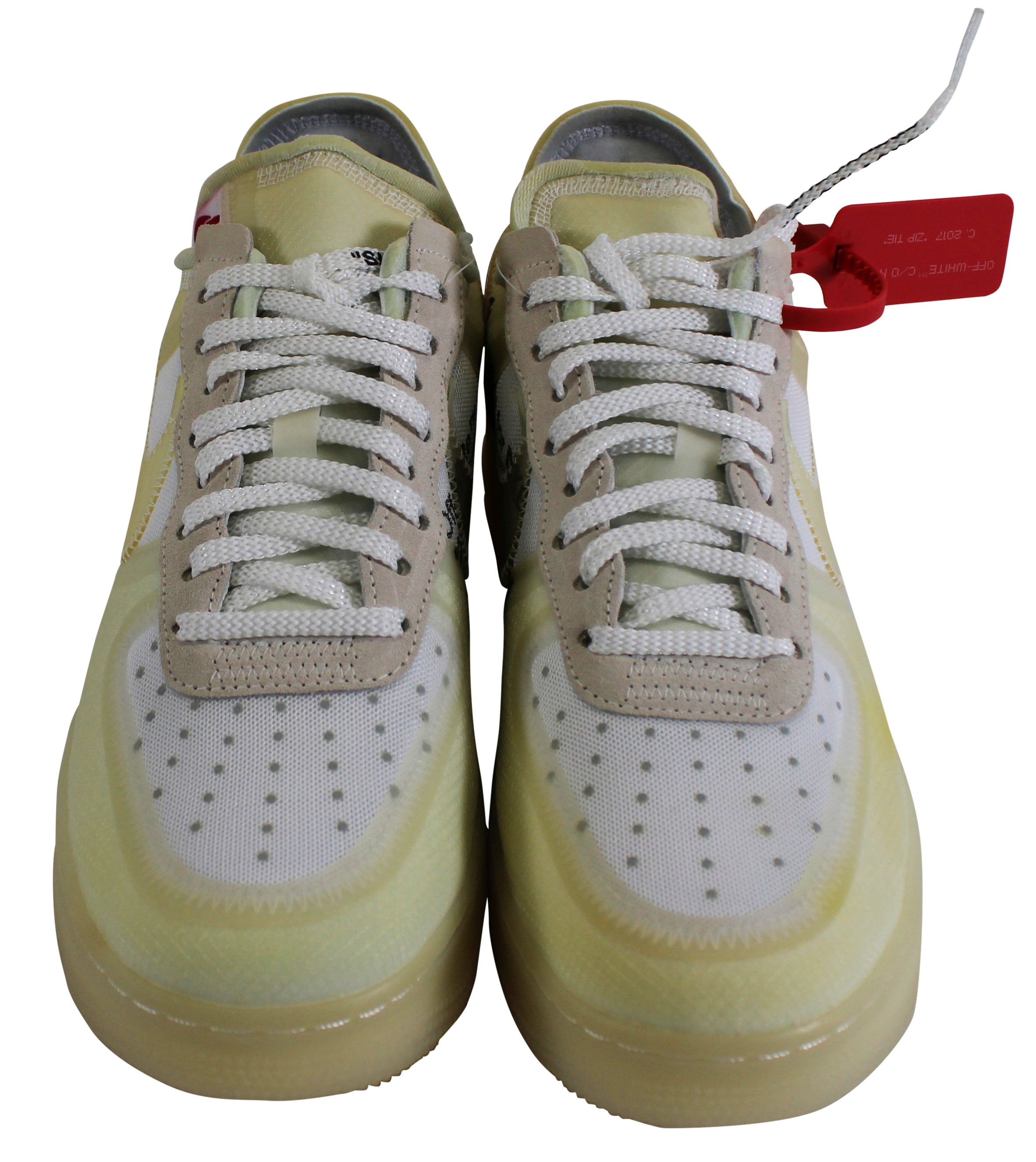 Virgil Abloh Signed 2017 Nike Off White Air Force 1 Low "The Ten" Shoes BAS LOA