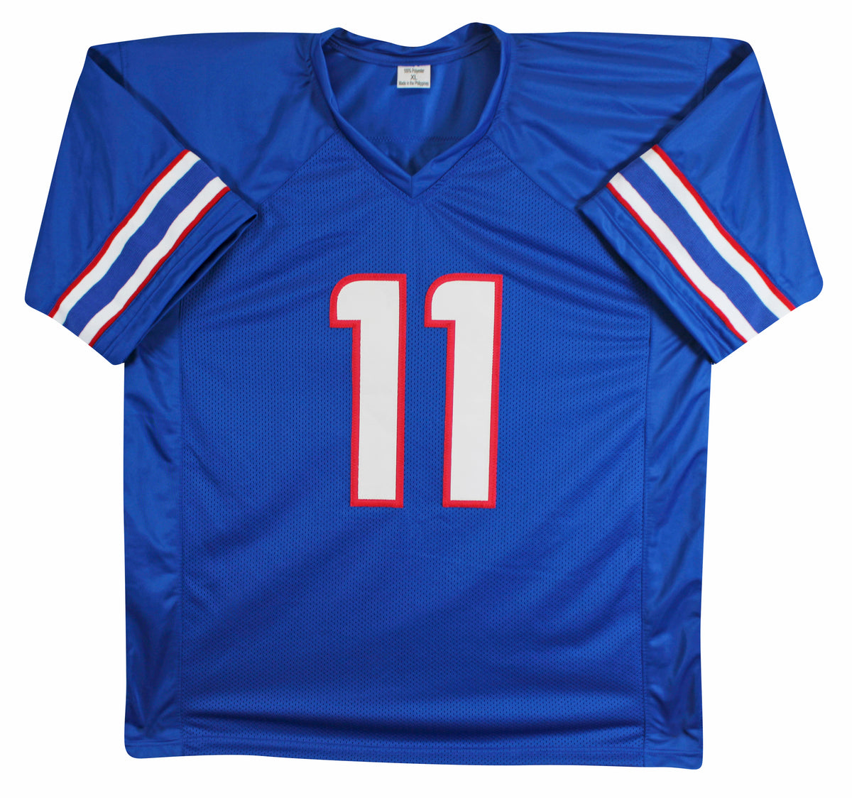 SMU Rashee Rice Authentic Signed Blue Pro Style Jersey Autographed BAS #BY031281