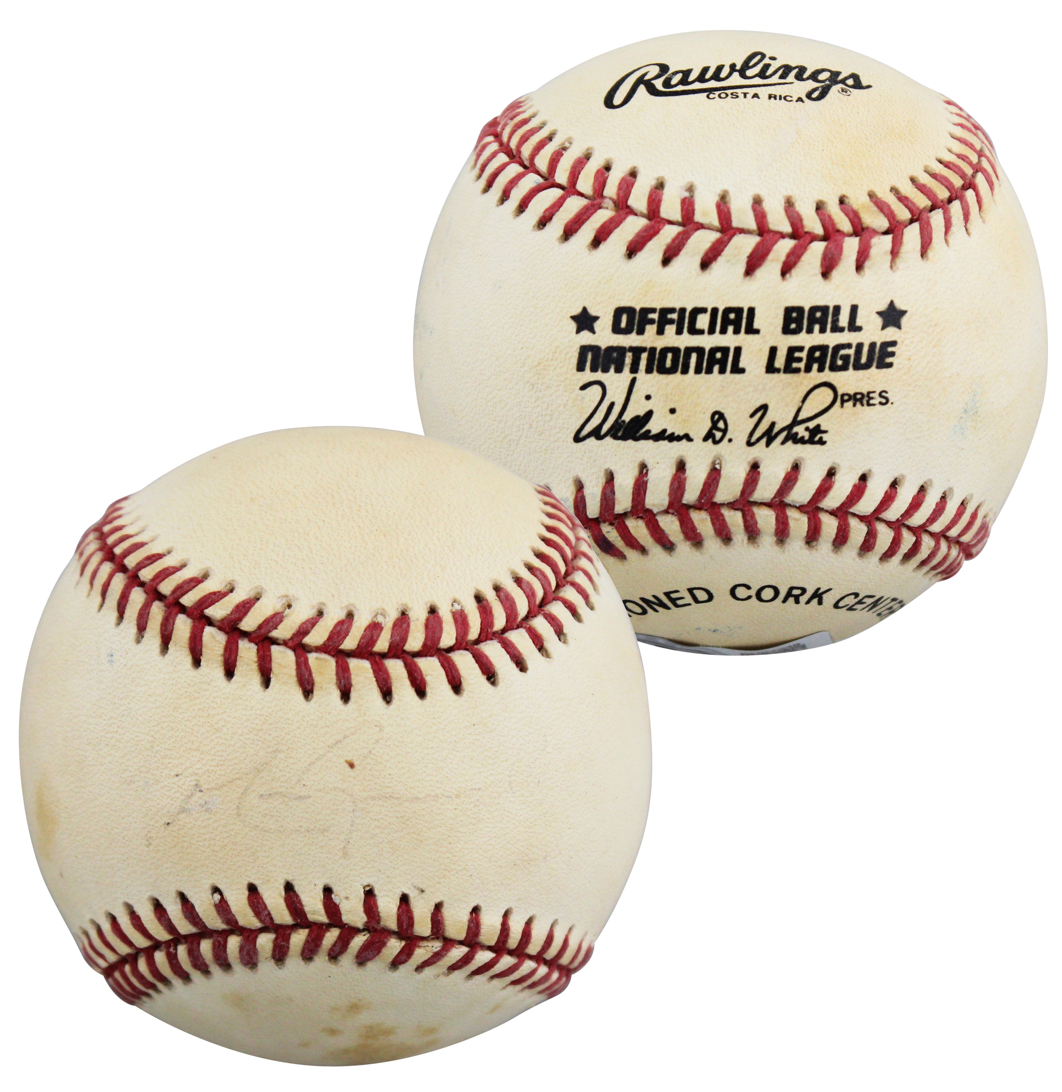 Cubs Mark Grace Authentic Signed William White ONL Baseball BAS #BU64248