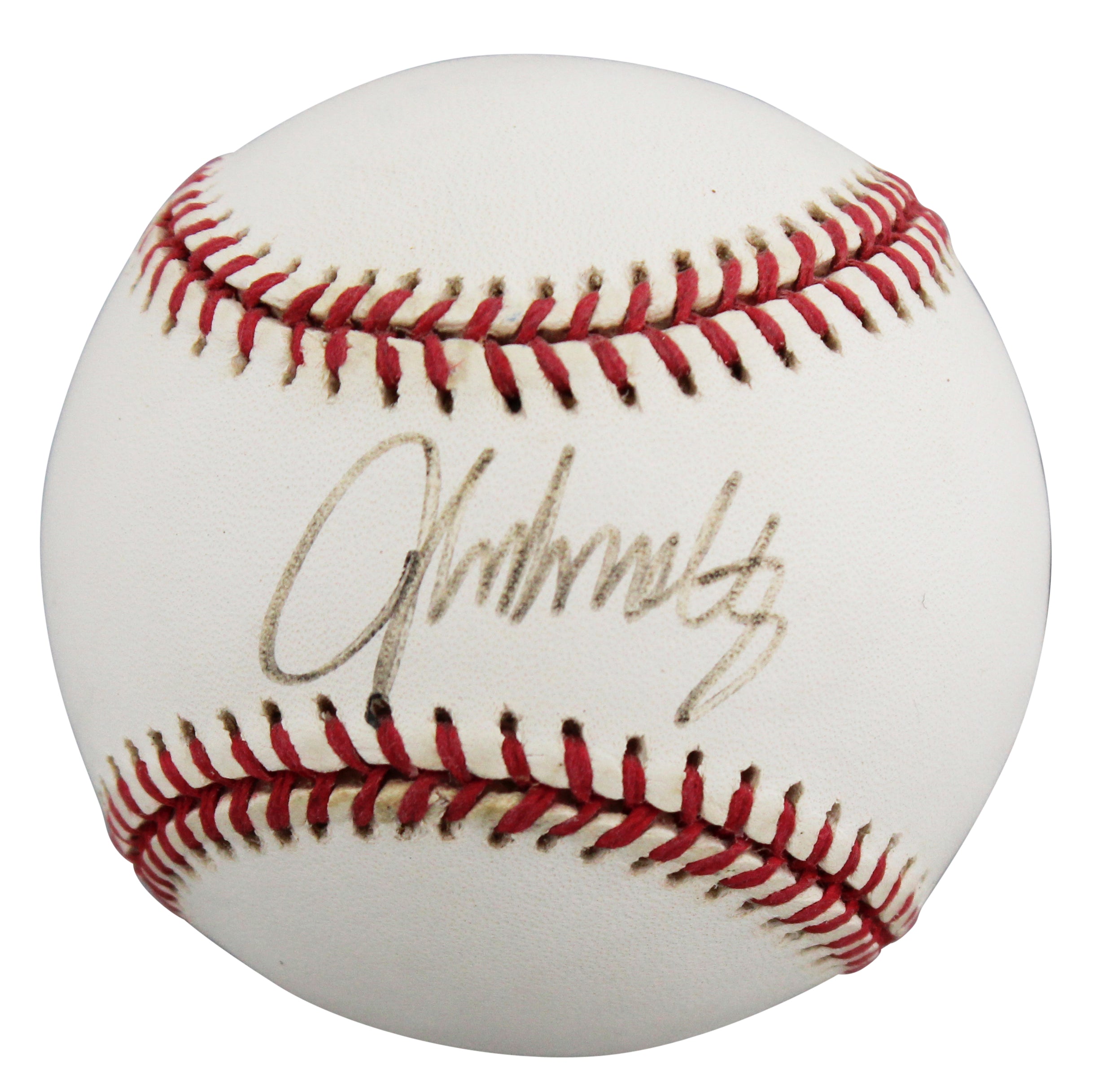 Braves John Smoltz Authentic Signed Leonard Coleman ONL Baseball BAS #BU64247