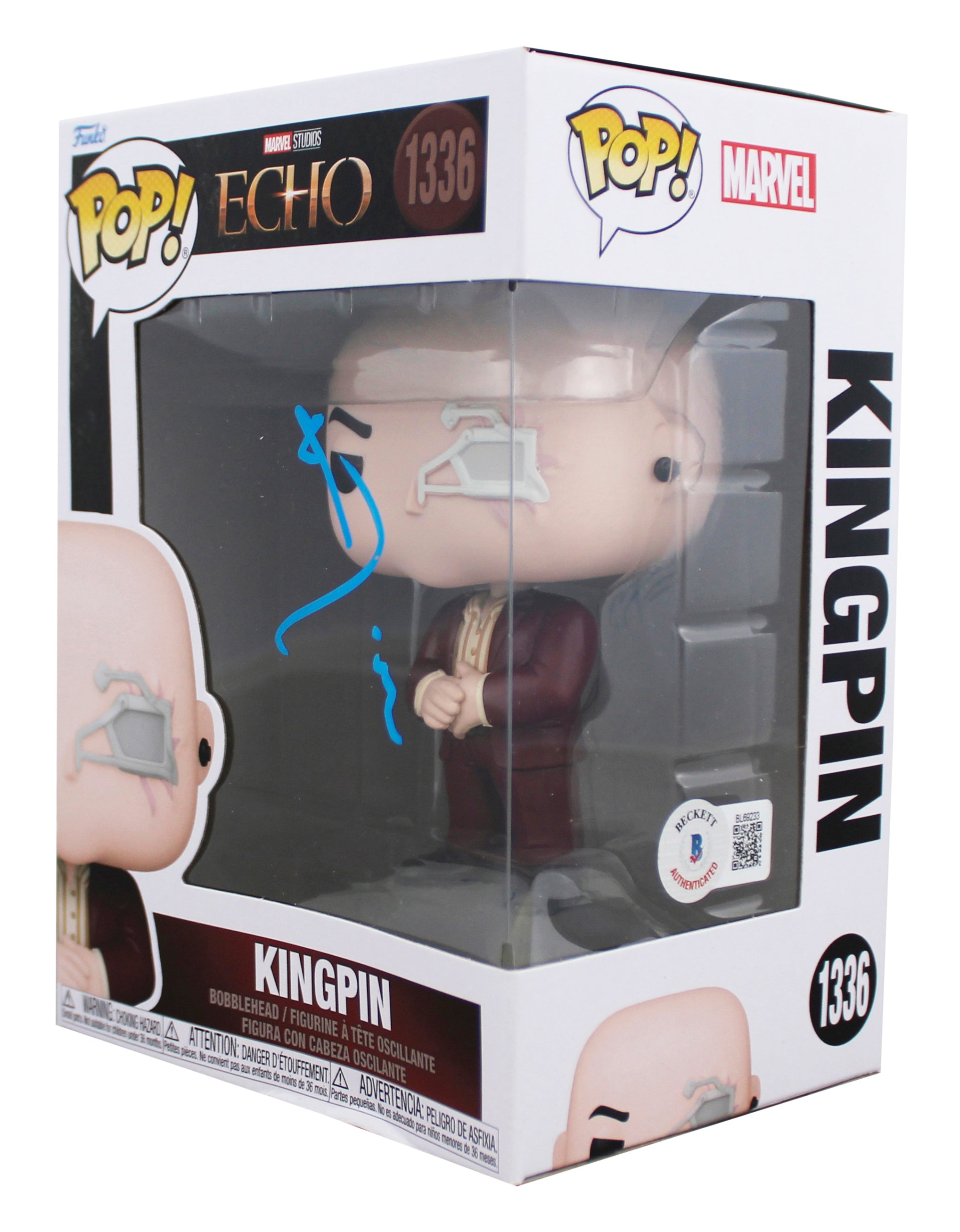 Vincent D'Onofrio Echo Signed Kingpin #1336 Funko Pop Vinyl Figure BAS #BL69233