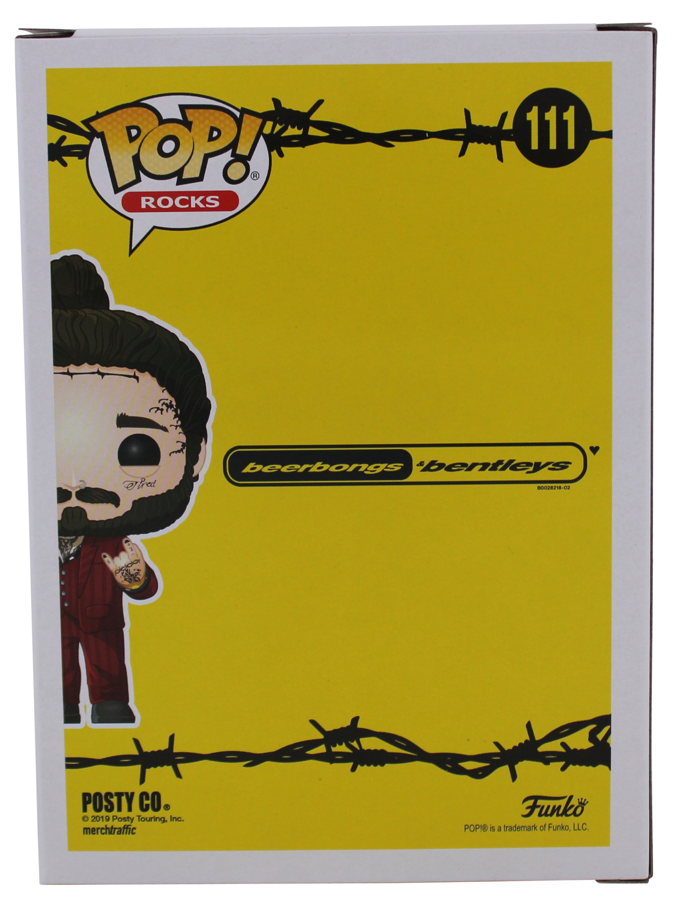 Post Malone Authentic Signed Rocks #111 Funko Pop Vinyl Figure JSA #SS67528