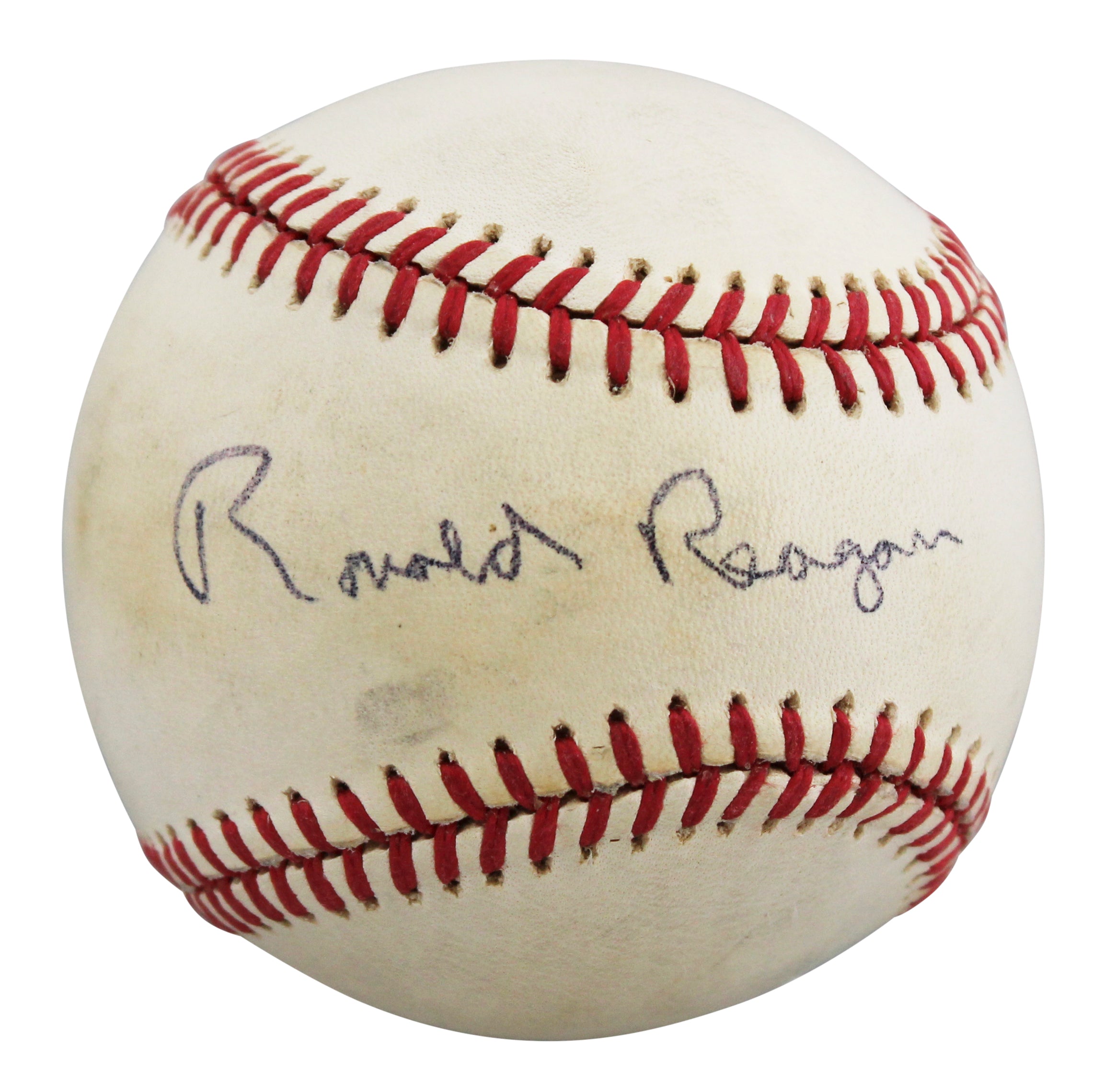 Ronald Reagan Authentic Signed Bobby Brown OAL Baseball Autographed BAS #AE33699