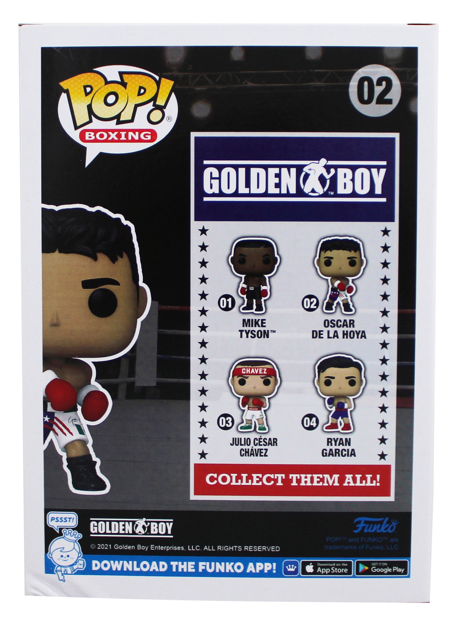 Oscar De La Hoya Authentic Signed #02 Funko Pop Vinyl Figure PSA/DNA #AN21867