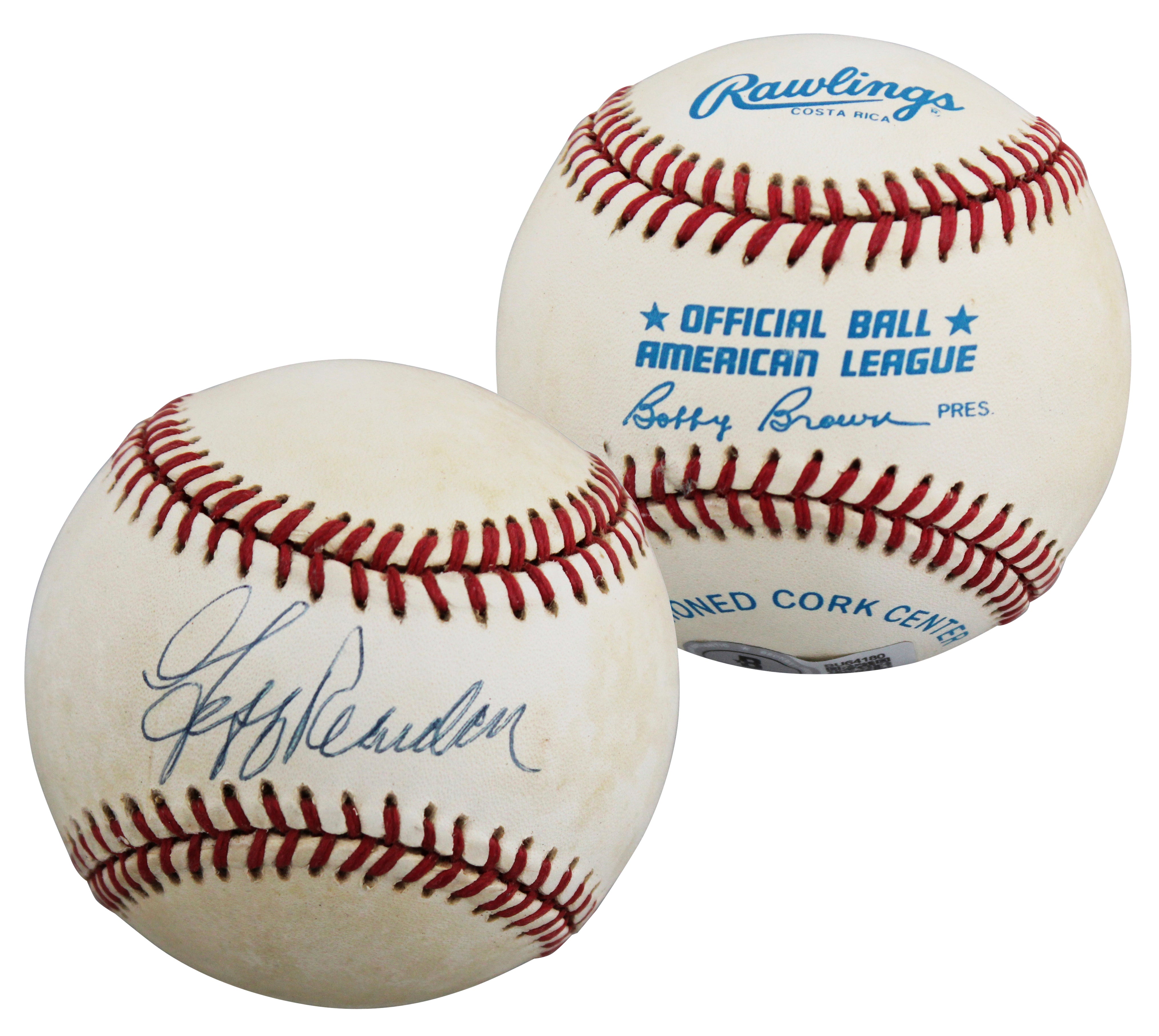 Twins Jeff Reardon Authentic Signed Bobby Brown OAL Baseball BAS #BU64180