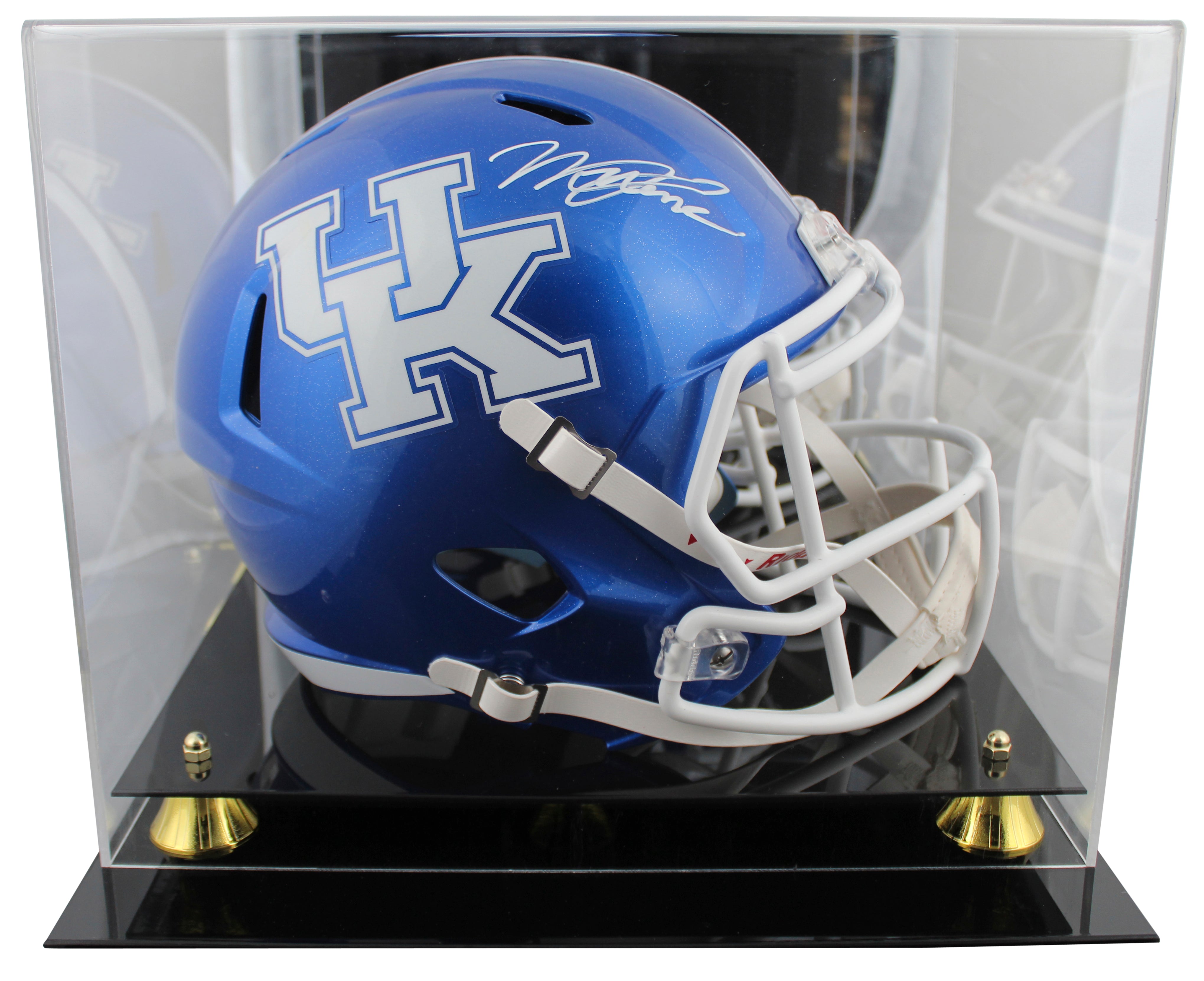 Kentucky Will Levis Authentic Signed Full Size Speed Rep Helmet W/ Case Fanatics