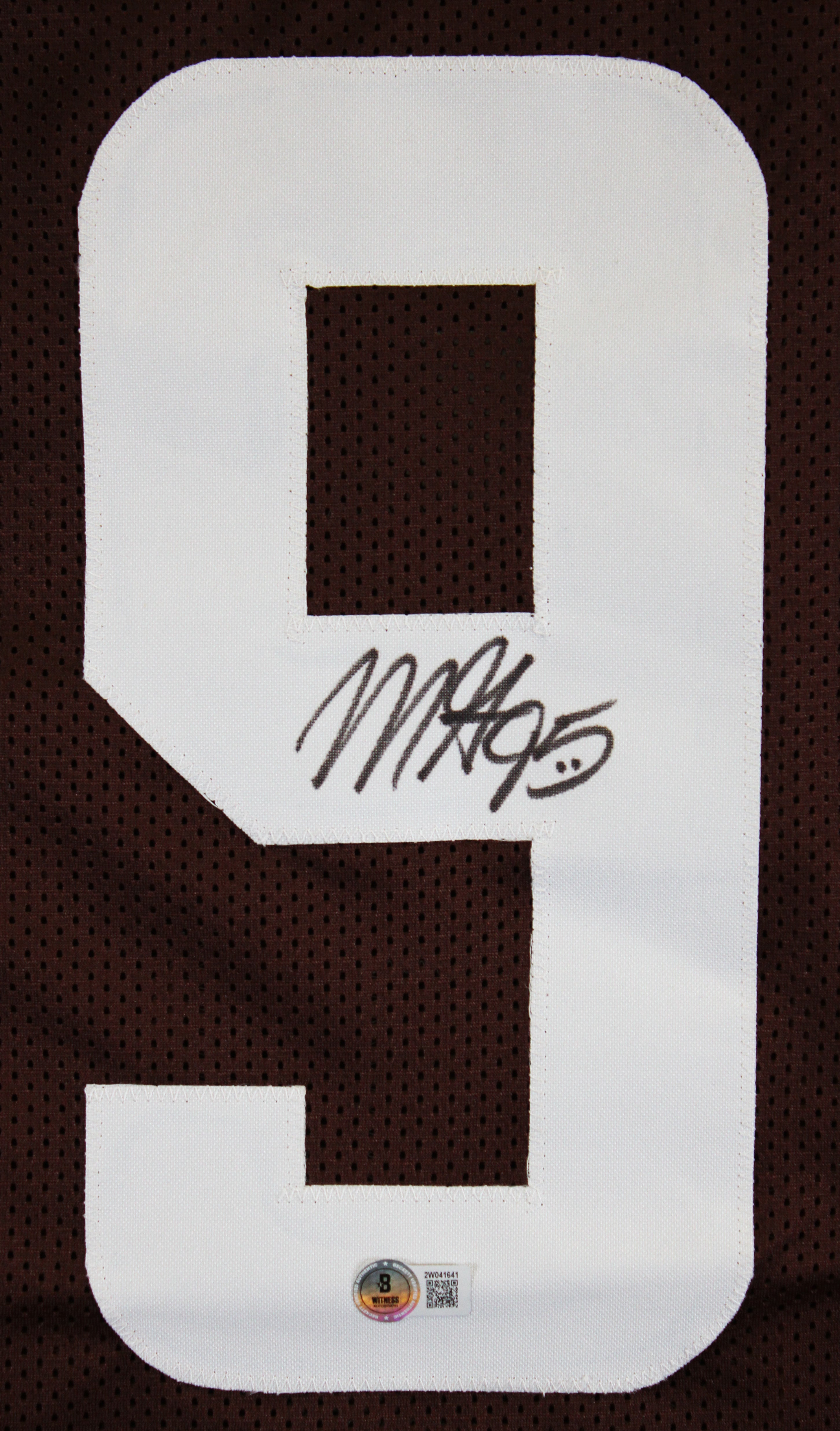 Myles Garrett Authentic Signed Brown Pro Style Jersey Autographed BAS Witnessed