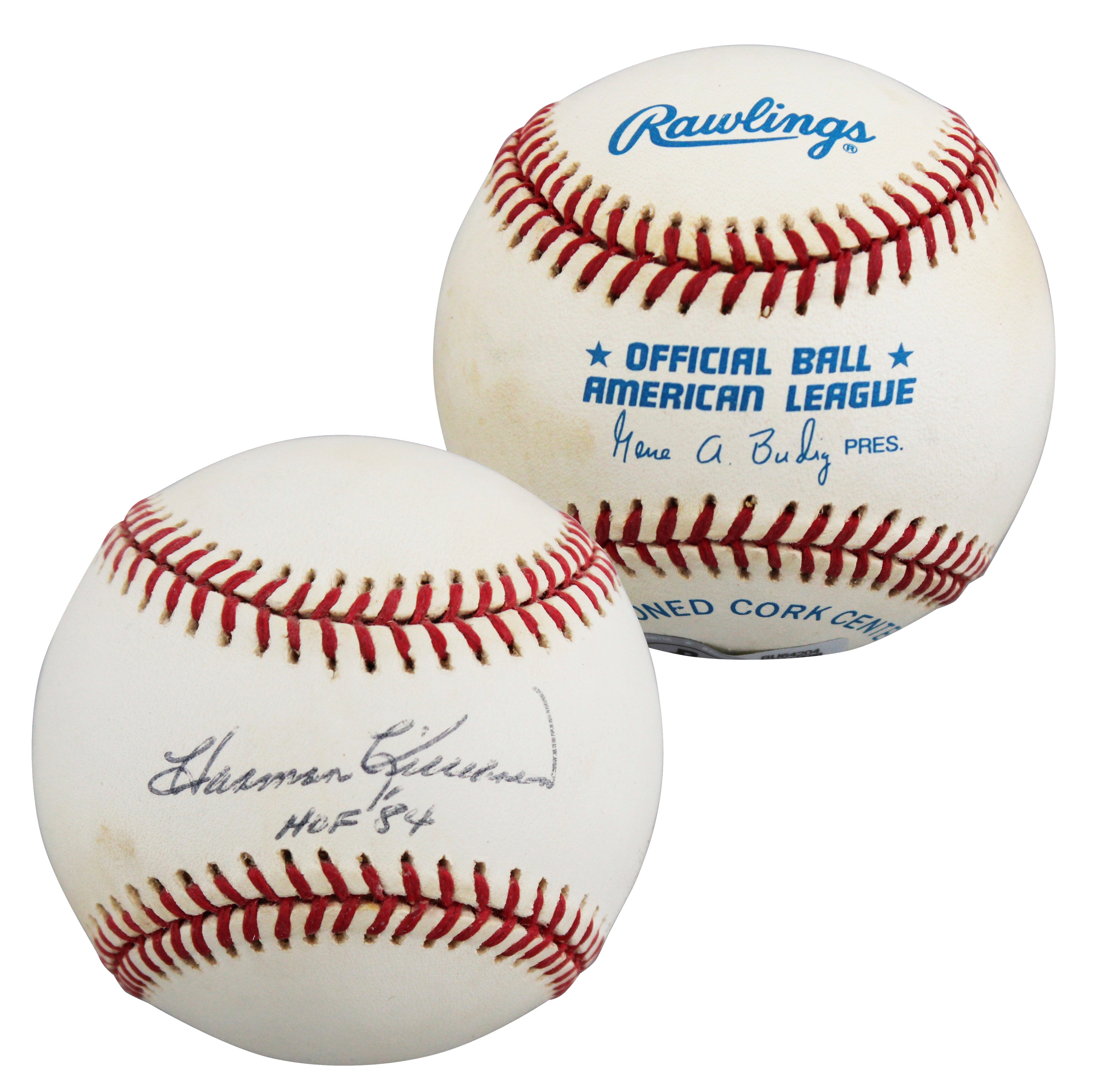 Twins Harmon Killebrew "HOF 84" Authentic Signed Budig OAL Baseball BAS #BU64204