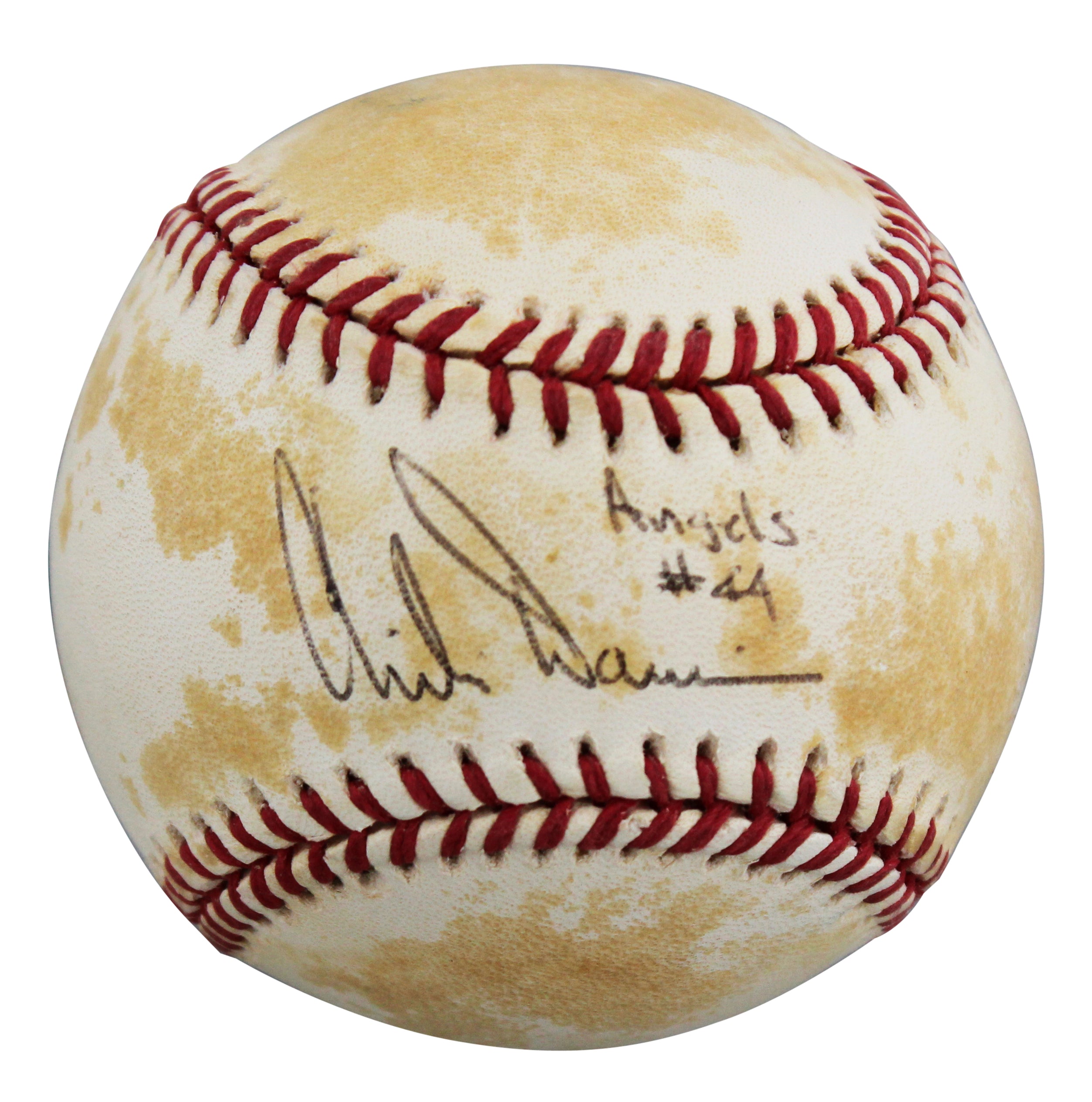 Chili Davis "Angels #44" Authentic Signed Bobby Brown OAL Baseball BAS #BU64206