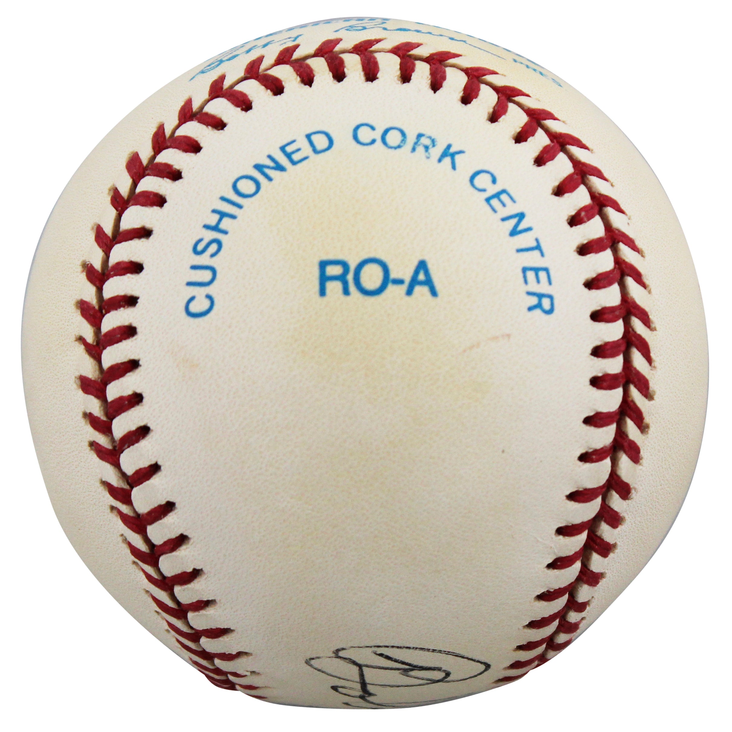 Indians Bob Feller "HOF 62" Authentic Signed Brown OAL Baseball BAS #BW89076