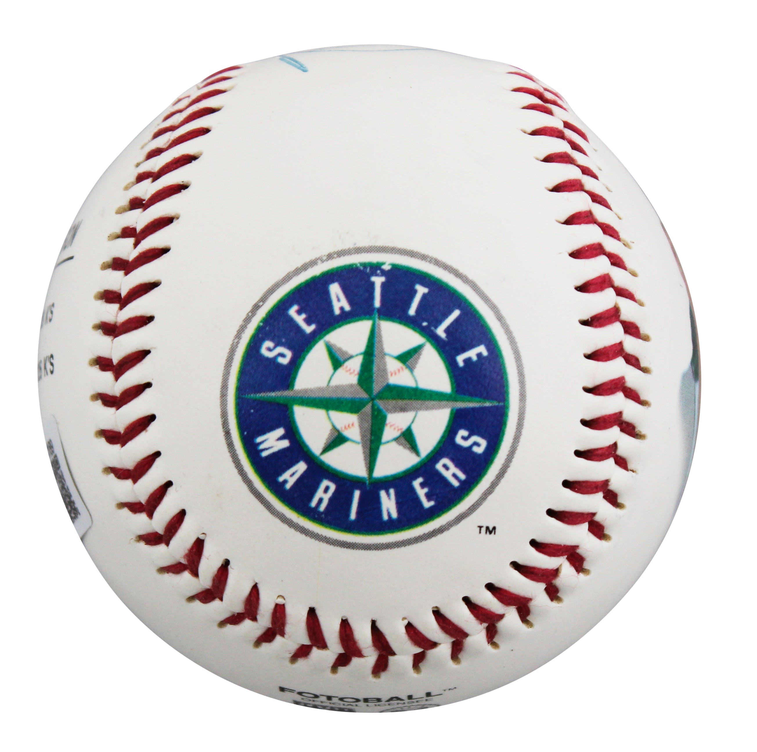 Mariners Randy Johnson Authentic Signed Fotoball Logo Baseball BAS #BU64189