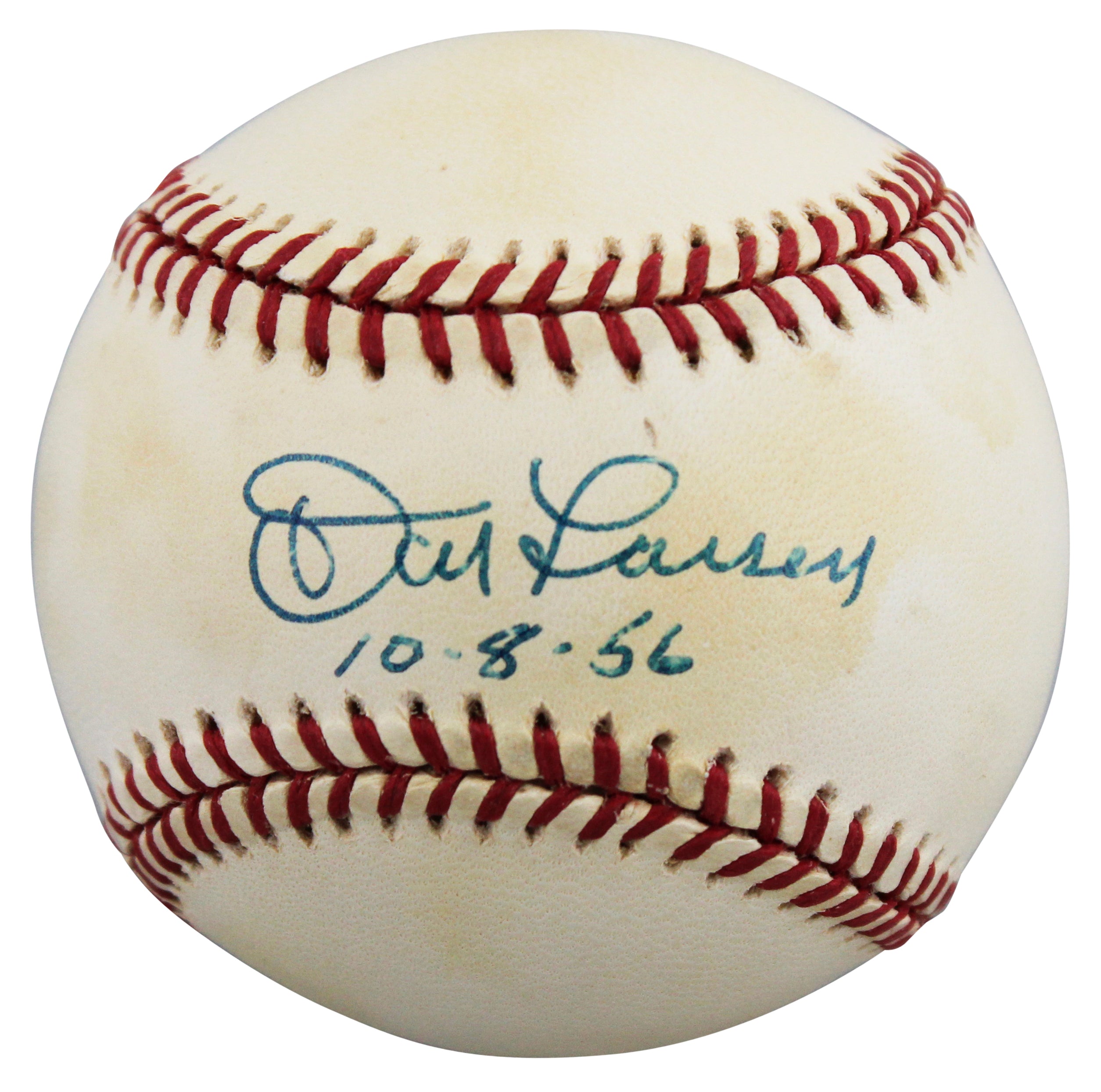 Yankees Don Larsen "10-8-56" Signed Bobby Brown OAL Baseball BAS #BW89080